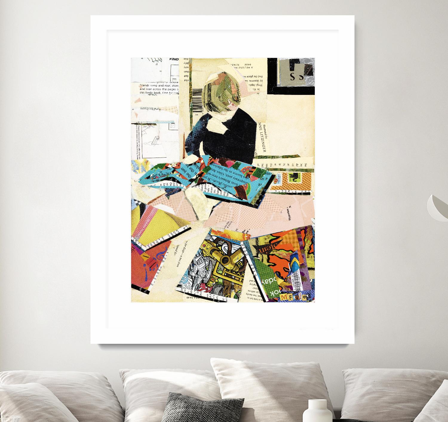 Calm #2 A Good Read by Mark Fraley on GIANT ART - black contemporary