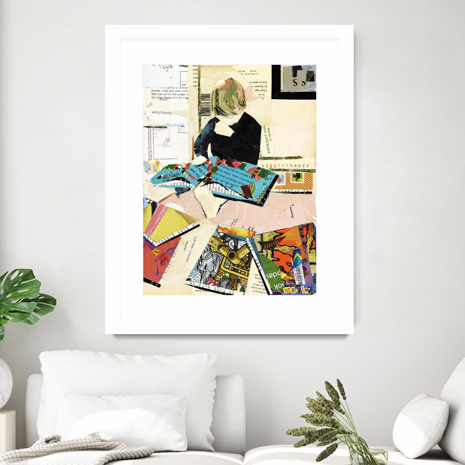 Calm #2 A Good Read by Mark Fraley on GIANT ART - black contemporary