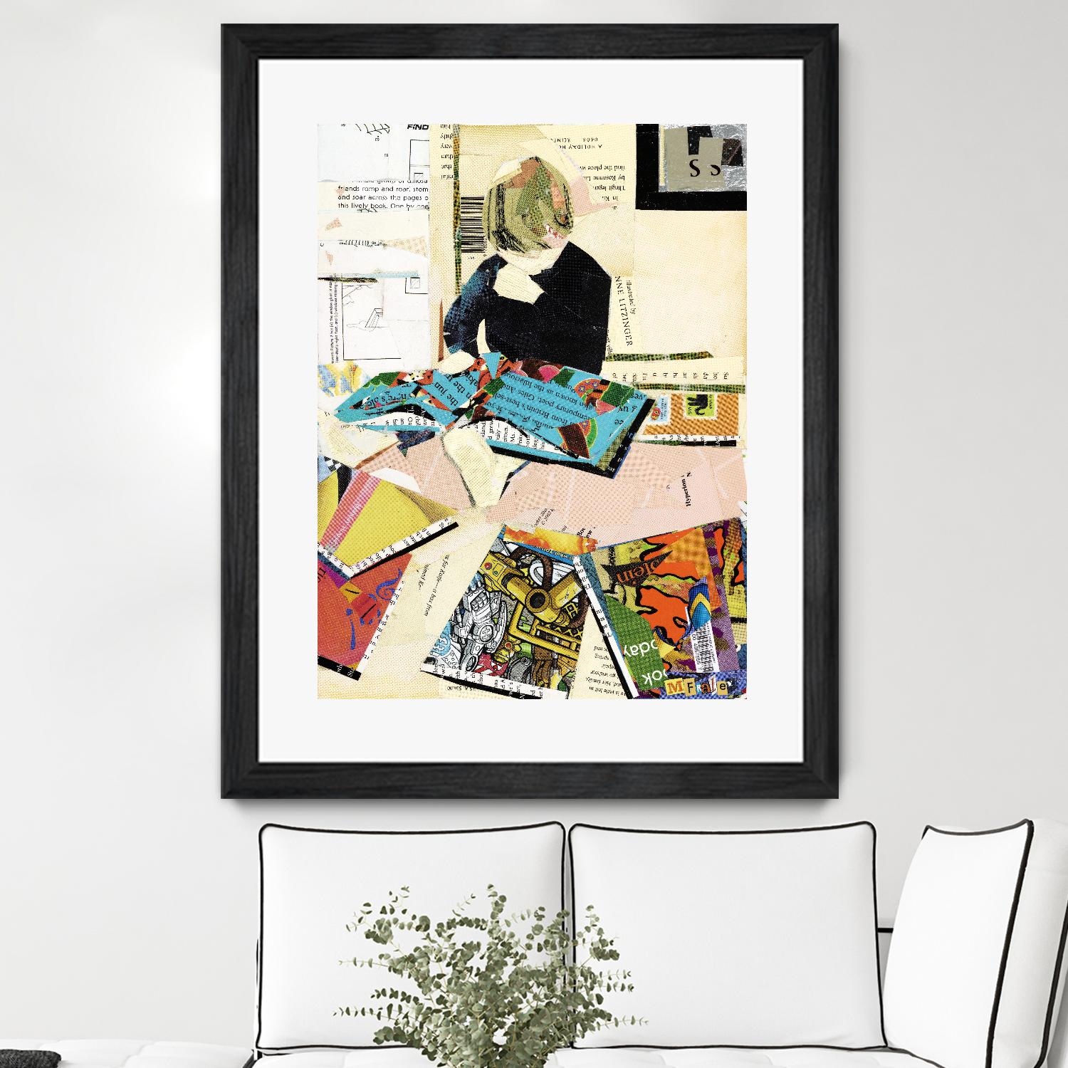 Calm #2 A Good Read by Mark Fraley on GIANT ART - black contemporary