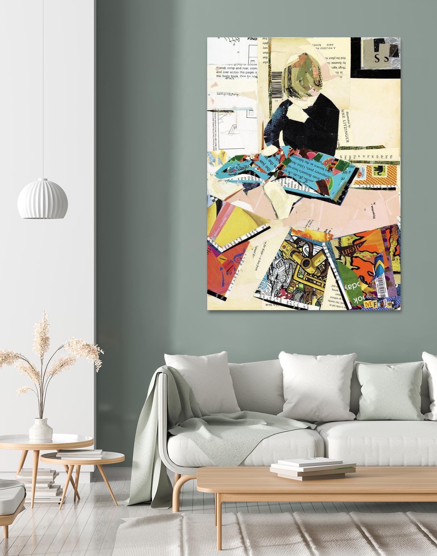 Calm #2 A Good Read by Mark Fraley on GIANT ART - black contemporary