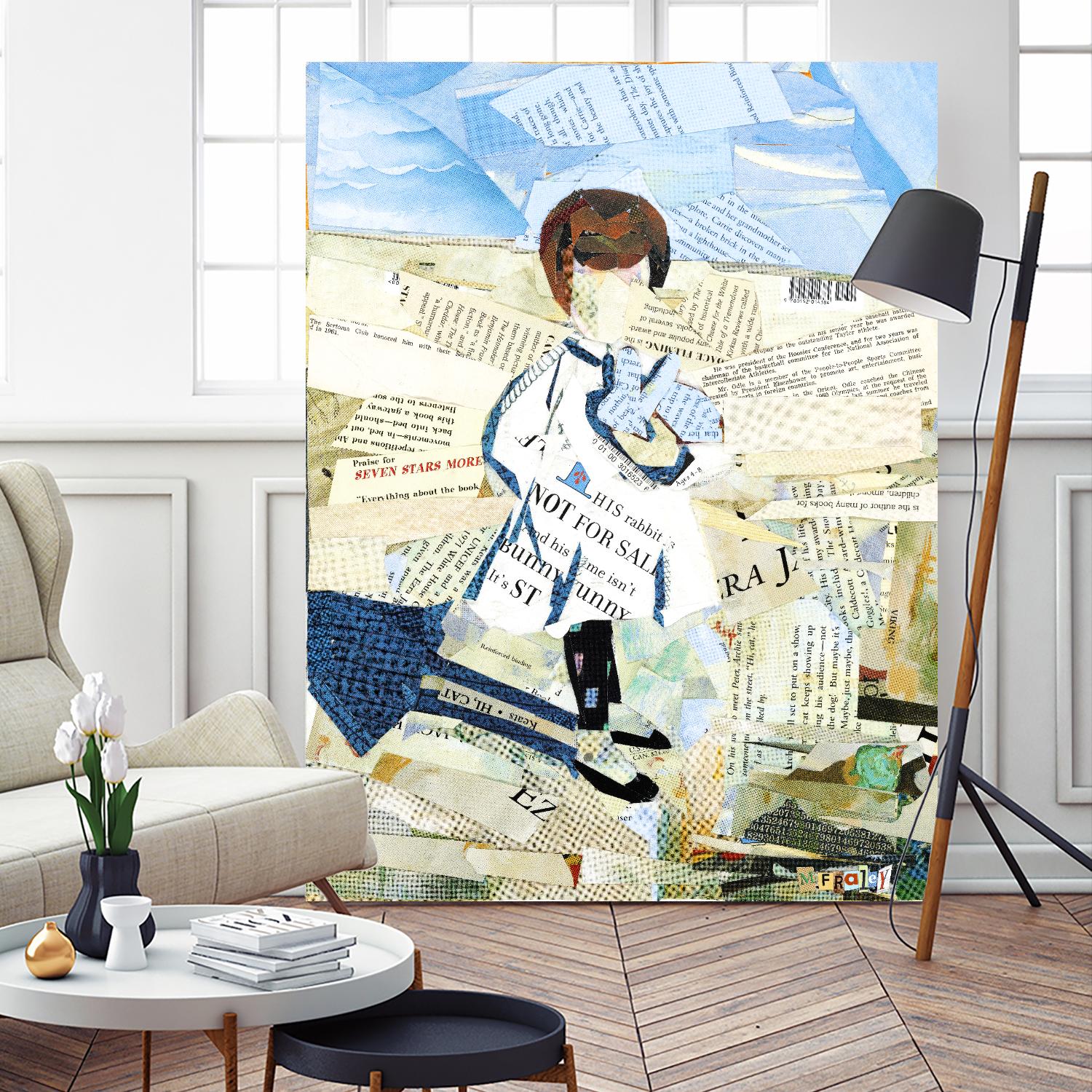 Calm #3 Nebraska Bunny by Mark Fraley on GIANT ART - beige contemporary