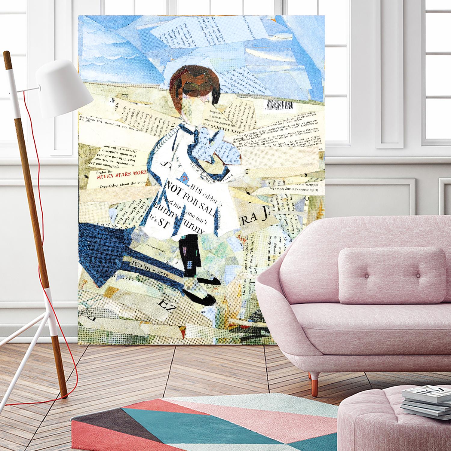 Calm #3 Nebraska Bunny by Mark Fraley on GIANT ART - beige contemporary