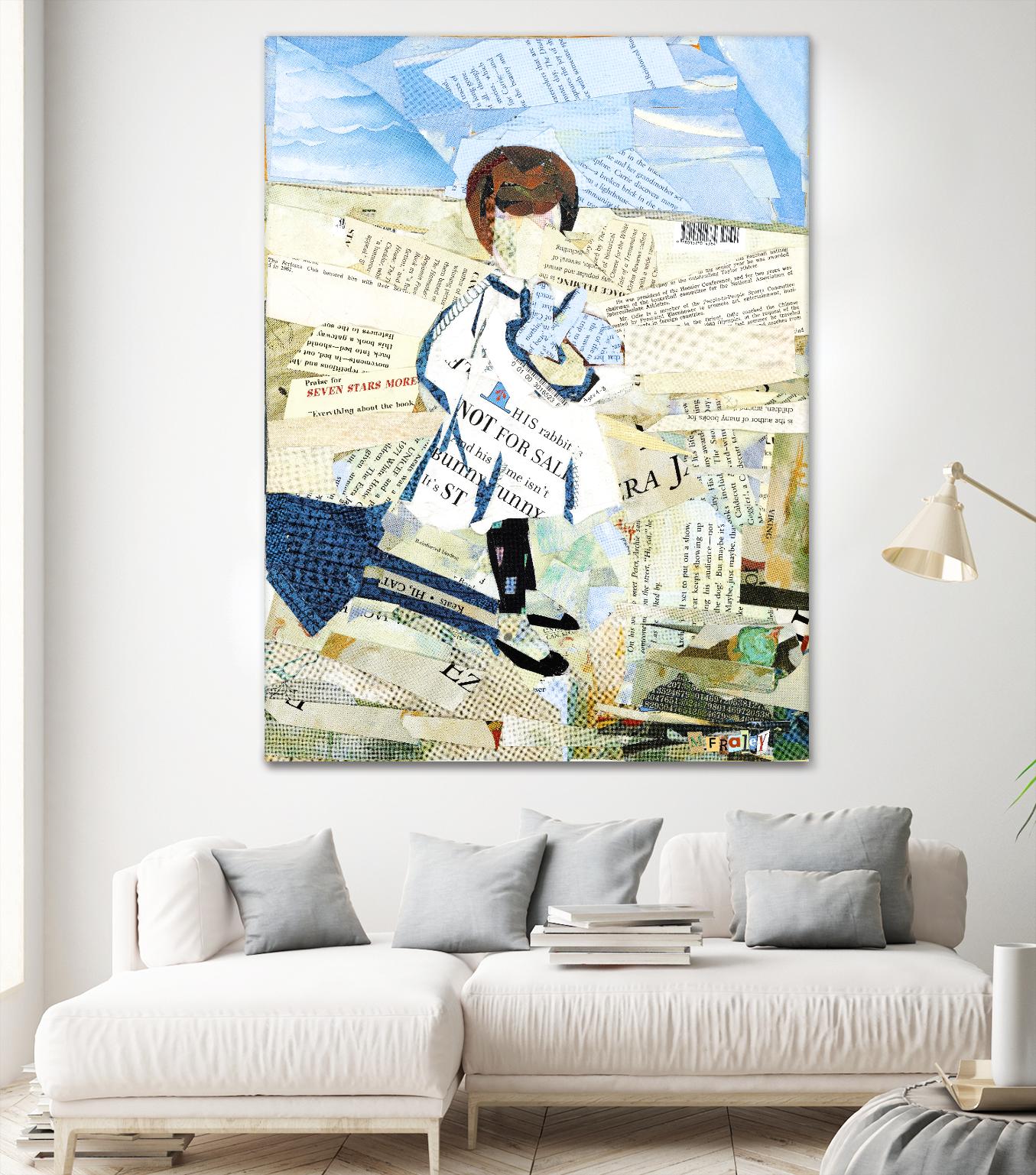 Calm #3 Nebraska Bunny by Mark Fraley on GIANT ART - beige contemporary