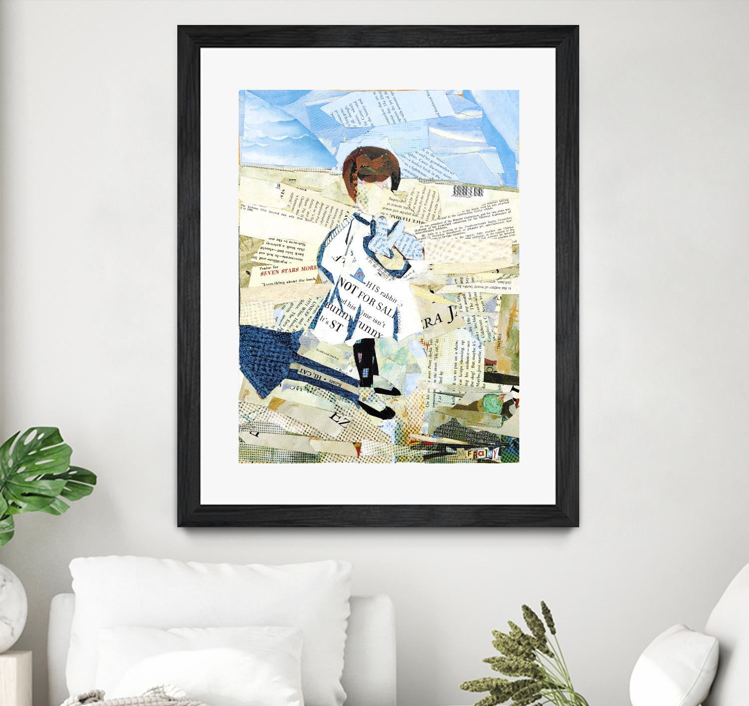 Calm #3 Nebraska Bunny by Mark Fraley on GIANT ART - beige contemporary