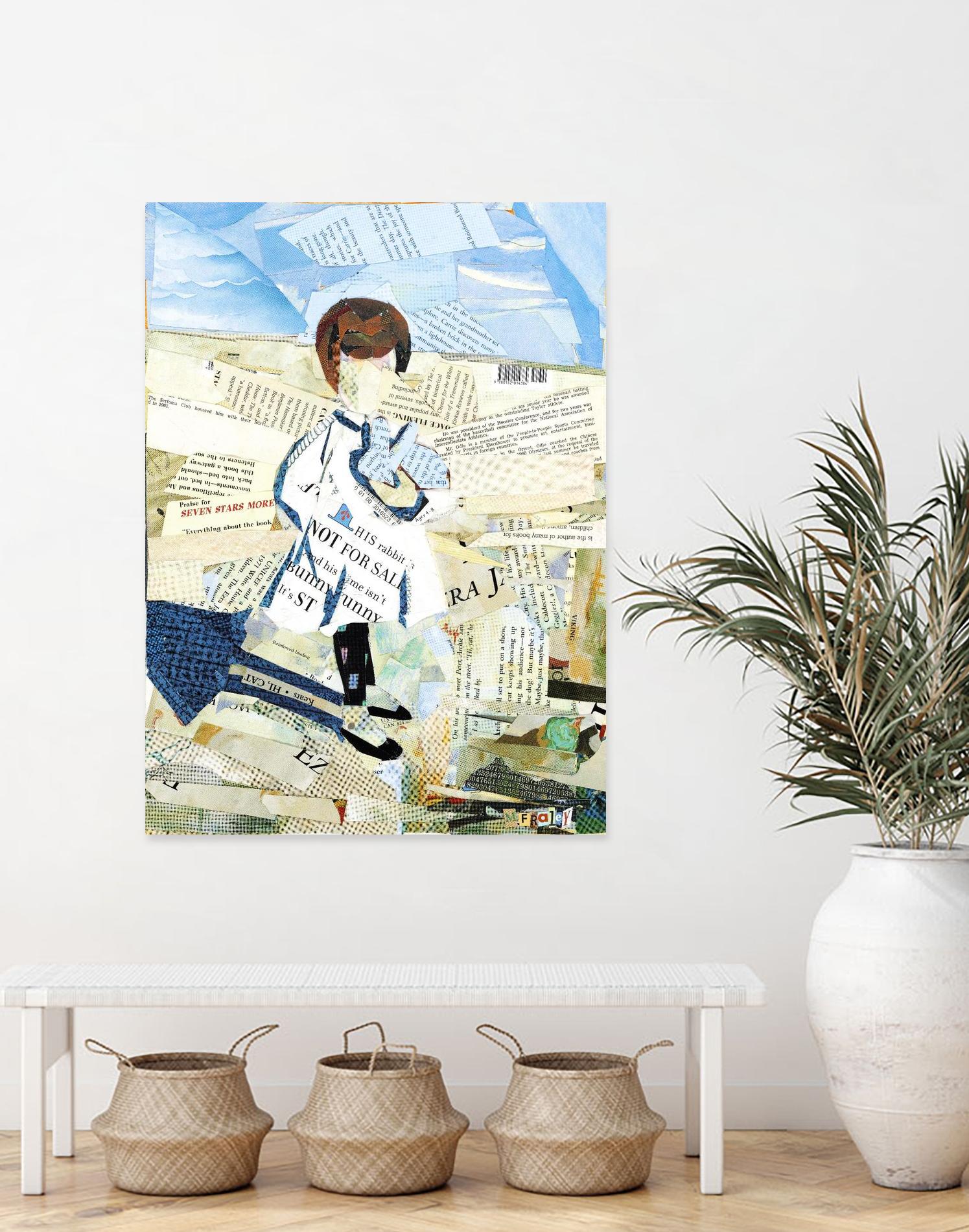 Calm #3 Nebraska Bunny by Mark Fraley on GIANT ART - beige contemporary