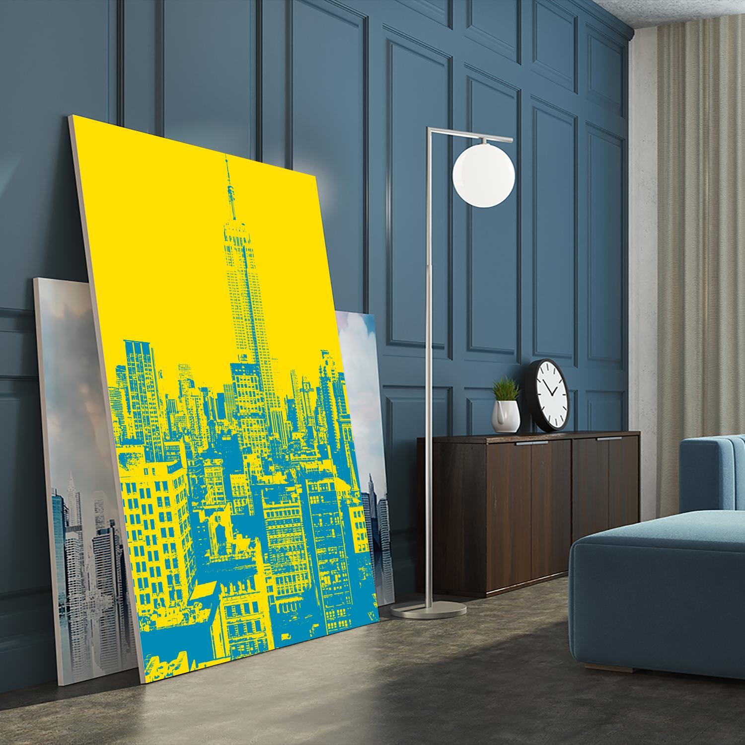 Empire State by GI ArtLab on GIANT ART - yellow city scene