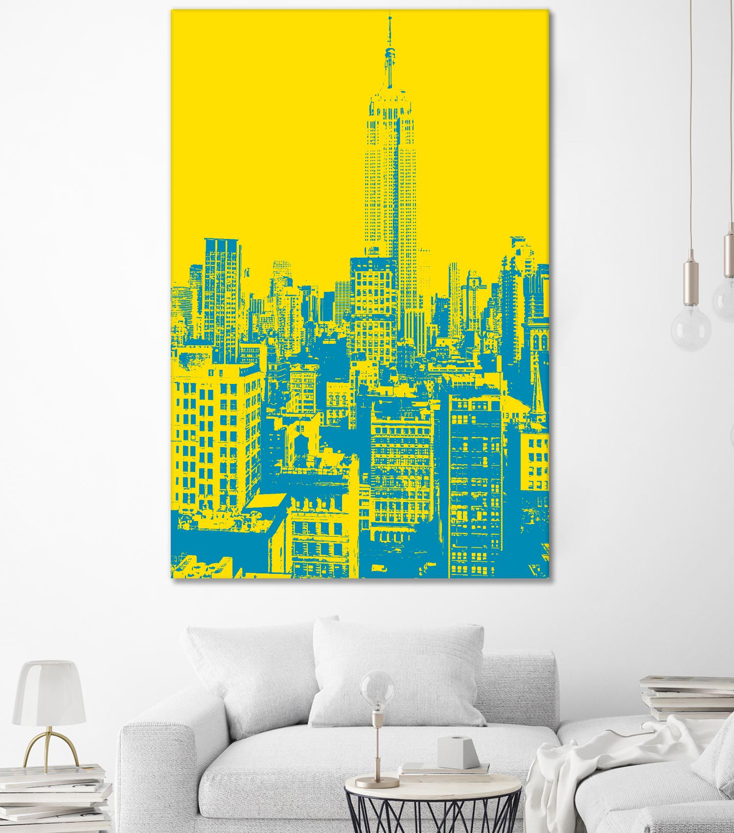 Empire State by GI ArtLab on GIANT ART - yellow city scene
