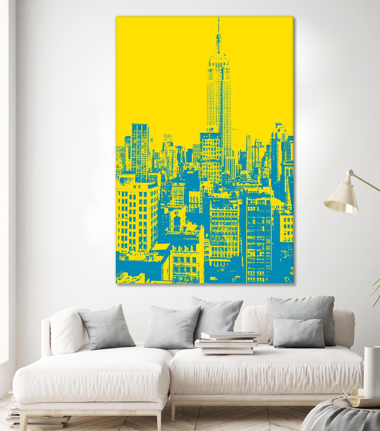 Empire State by GI ArtLab on GIANT ART - yellow city scene
