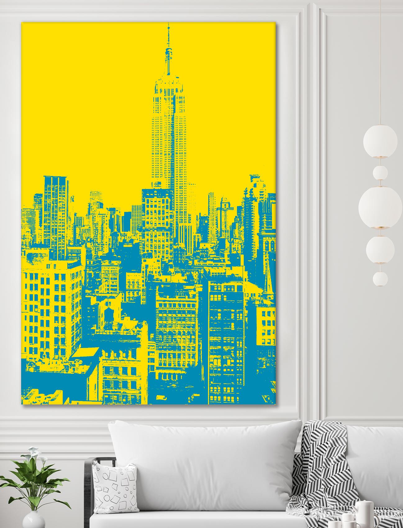 Empire State by GI ArtLab on GIANT ART - yellow city scene