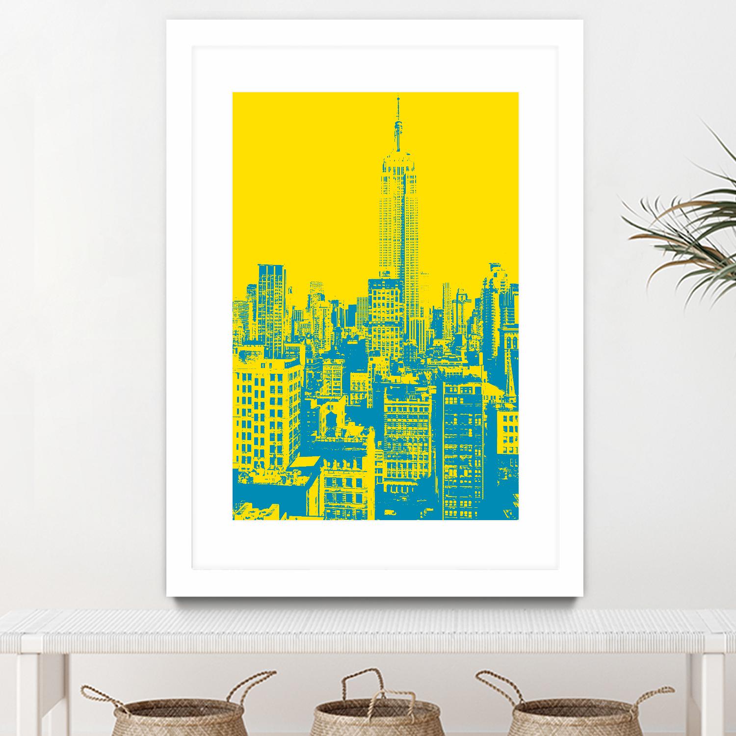 Empire State by GI ArtLab on GIANT ART - yellow city scene