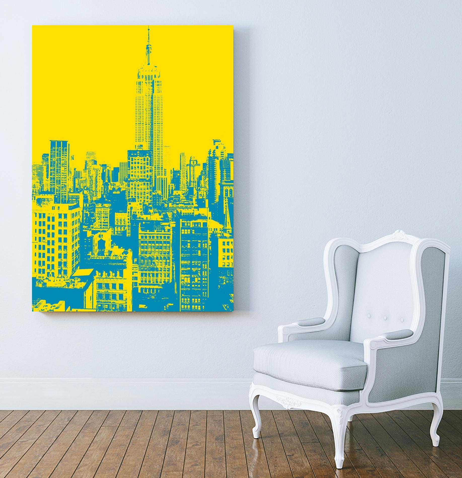Empire State by GI ArtLab on GIANT ART - yellow city scene
