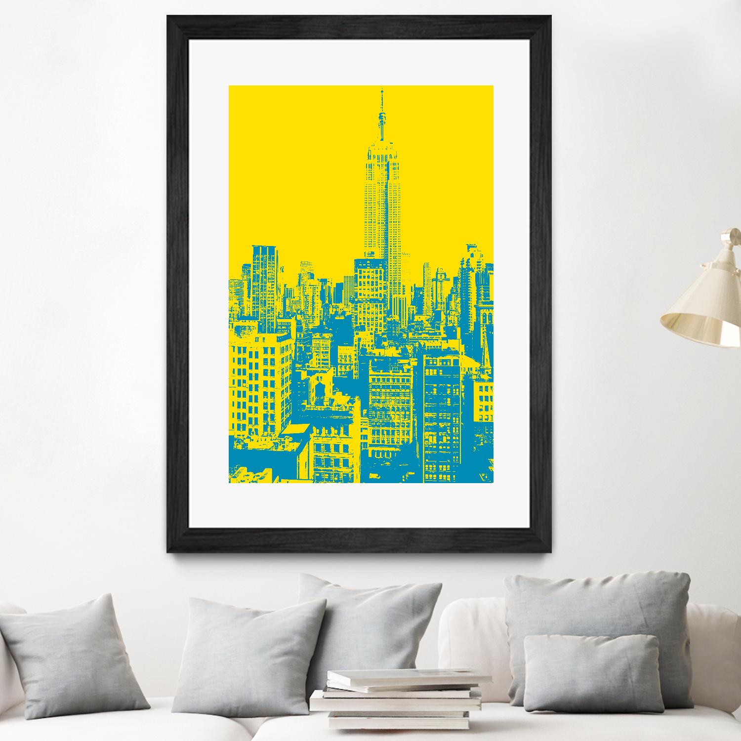Empire State by GI ArtLab on GIANT ART - yellow city scene