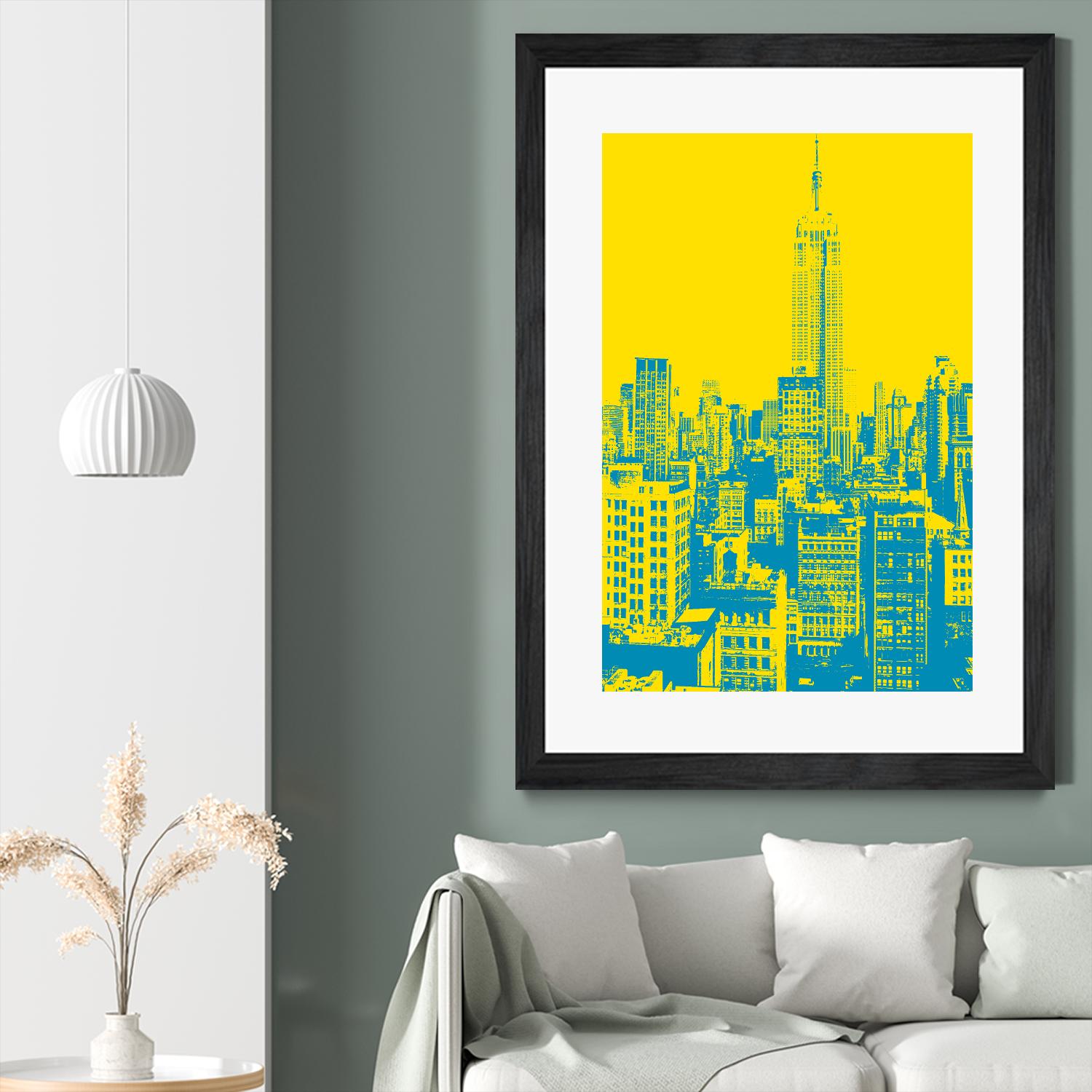 Empire State by GI ArtLab on GIANT ART - yellow city scene