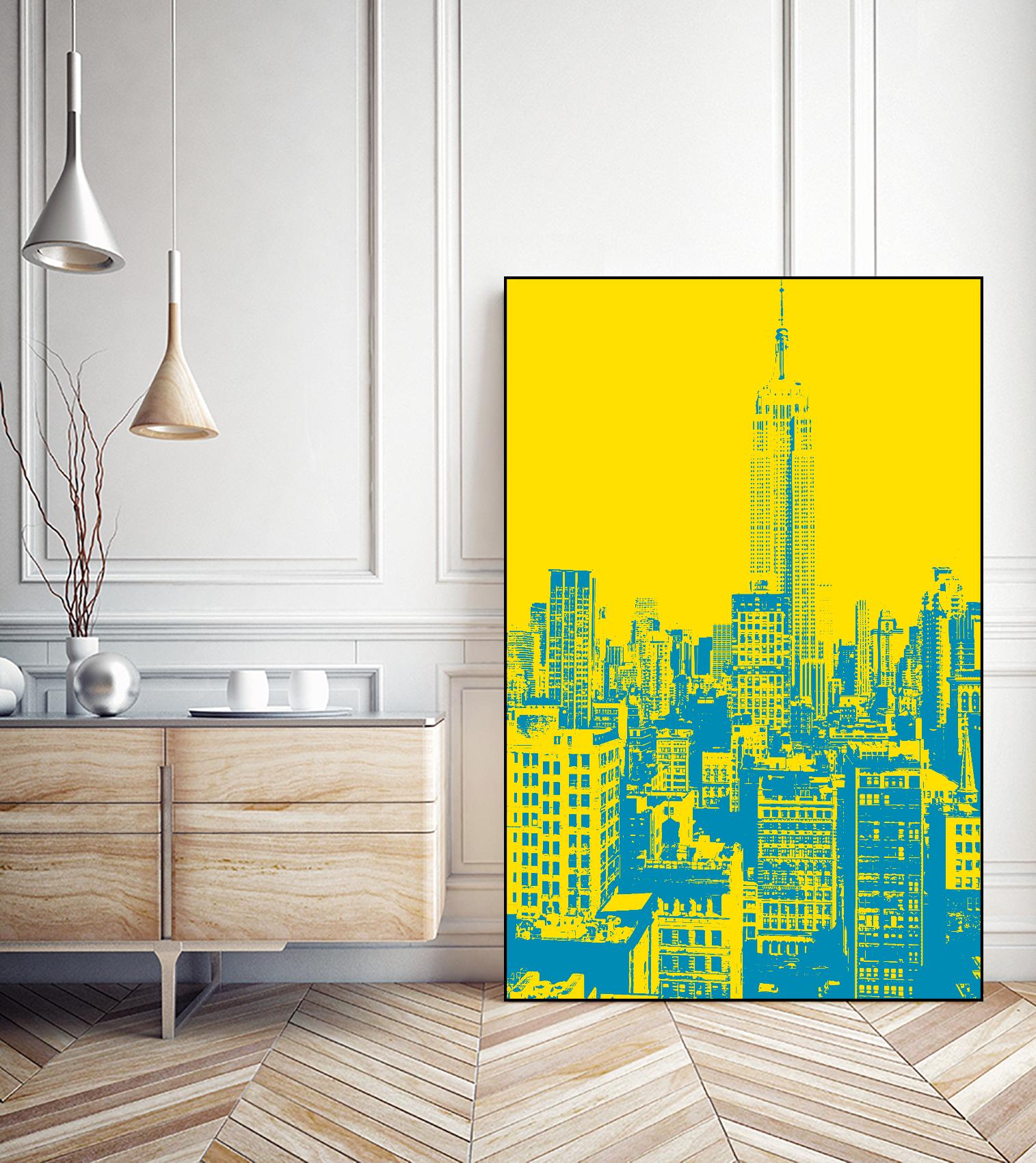 Empire State by GI ArtLab on GIANT ART - yellow city scene