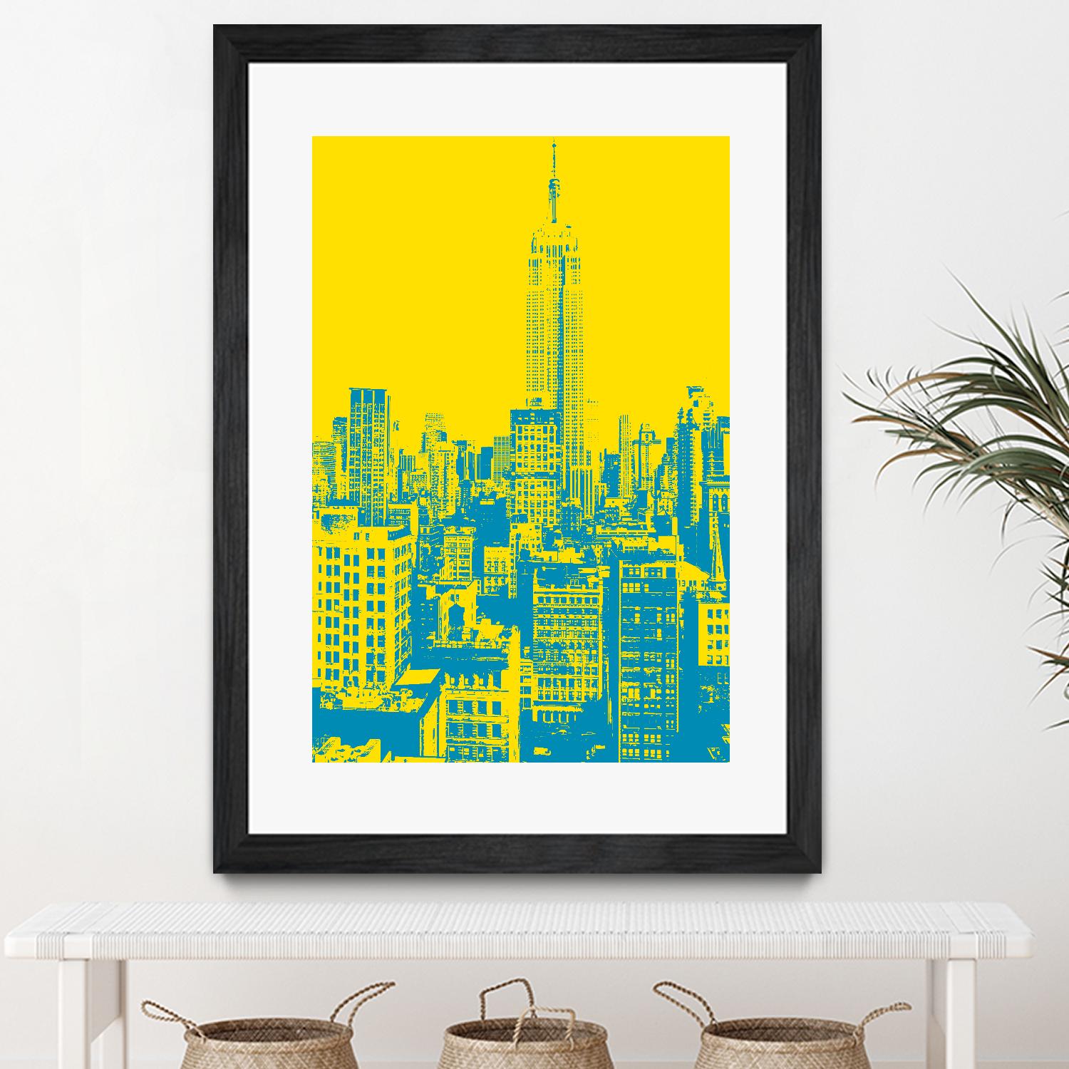 Empire State by GI ArtLab on GIANT ART - yellow city scene