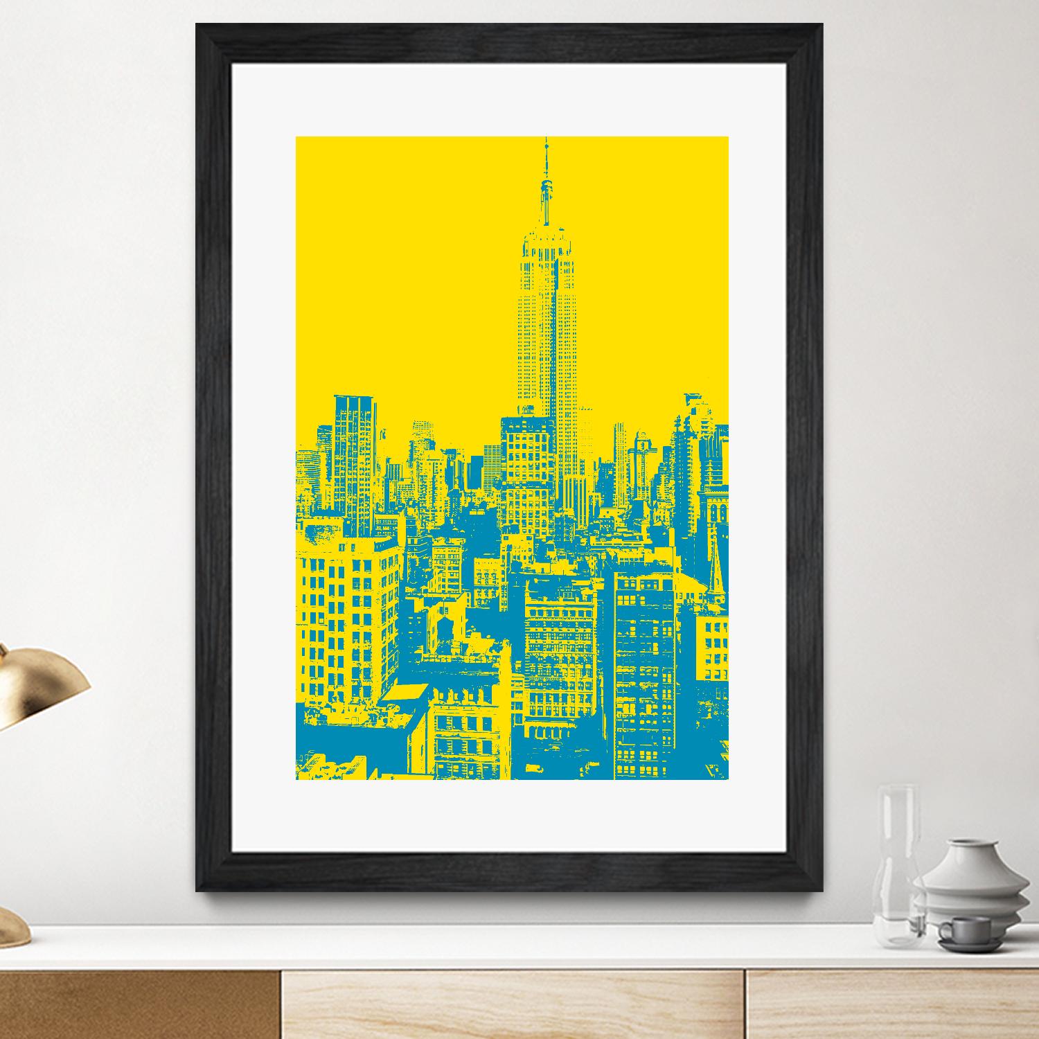 Empire State by GI ArtLab on GIANT ART - yellow city scene