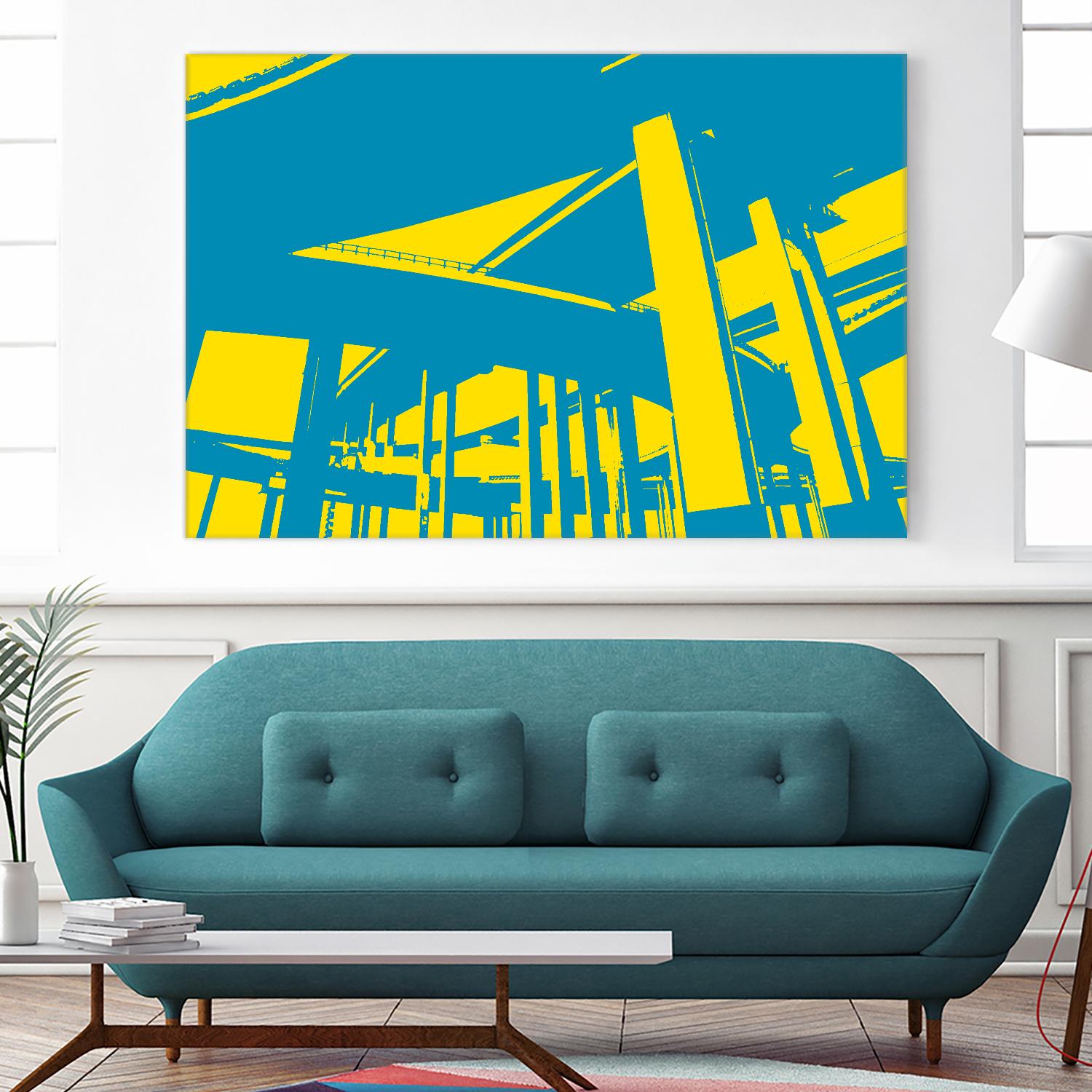 Overpass by GI ArtLab on GIANT ART - yellow city scene