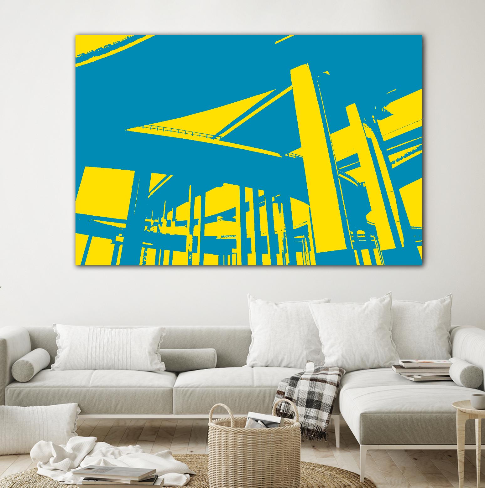 Overpass by GI ArtLab on GIANT ART - yellow city scene