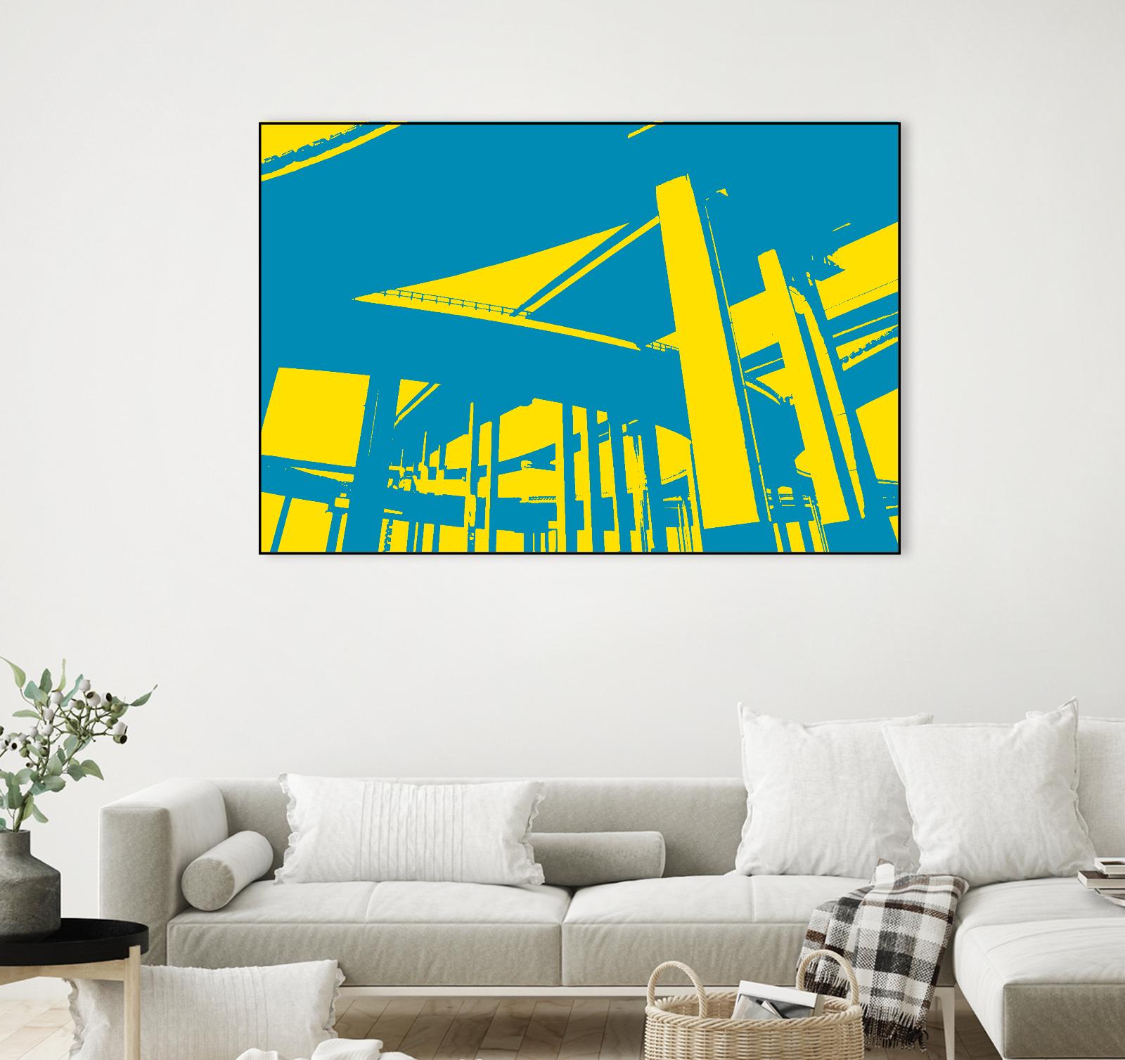 Overpass by GI ArtLab on GIANT ART - yellow city scene