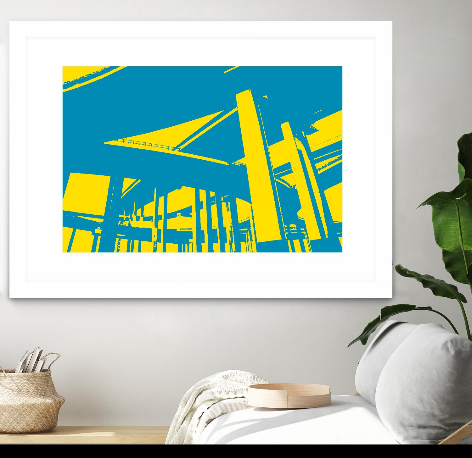 Overpass by GI ArtLab on GIANT ART - yellow city scene
