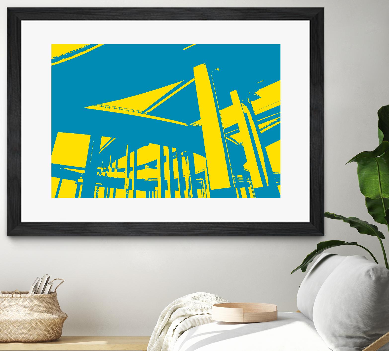 Overpass by GI ArtLab on GIANT ART - yellow city scene