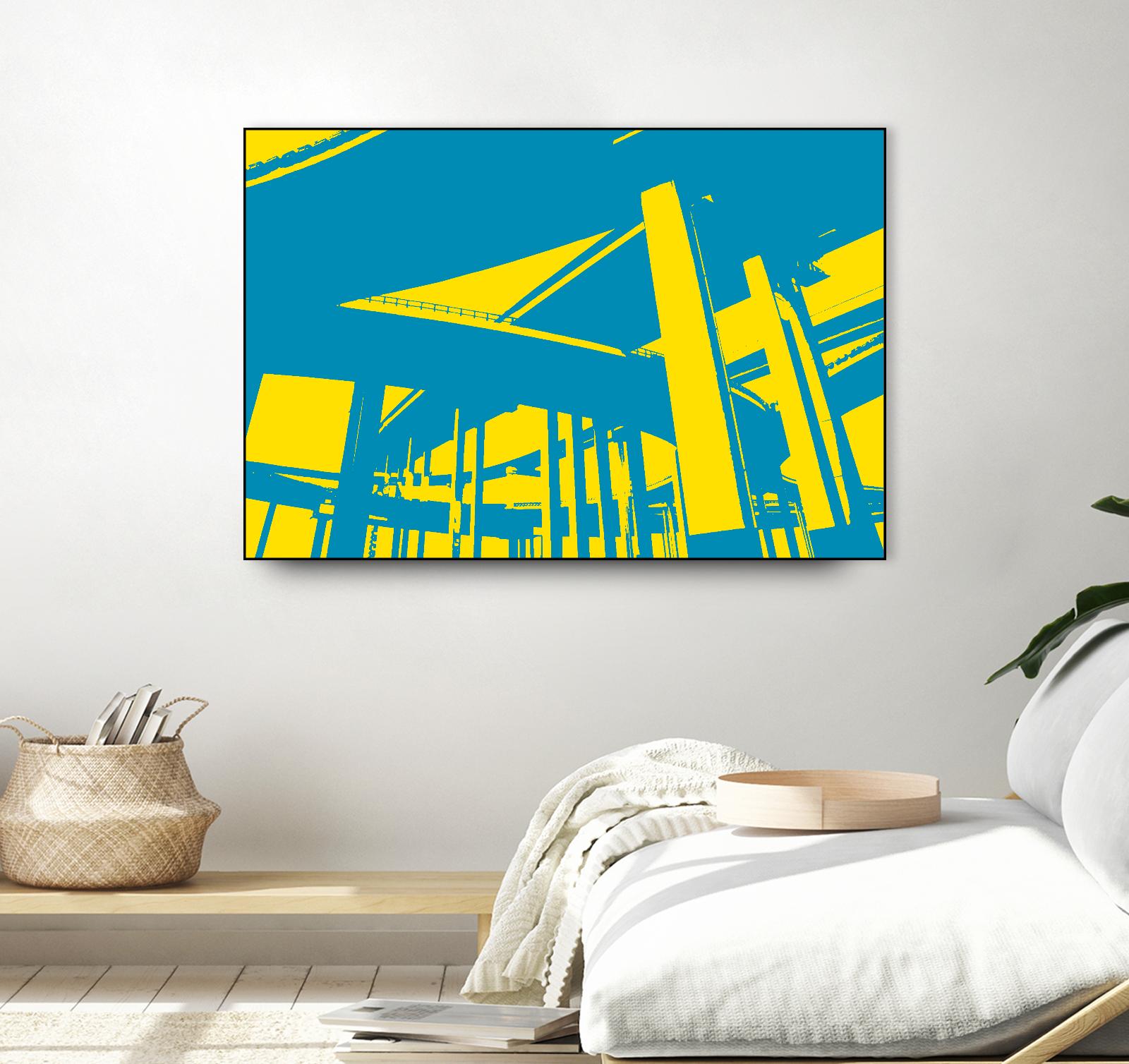 Overpass by GI ArtLab on GIANT ART - yellow city scene