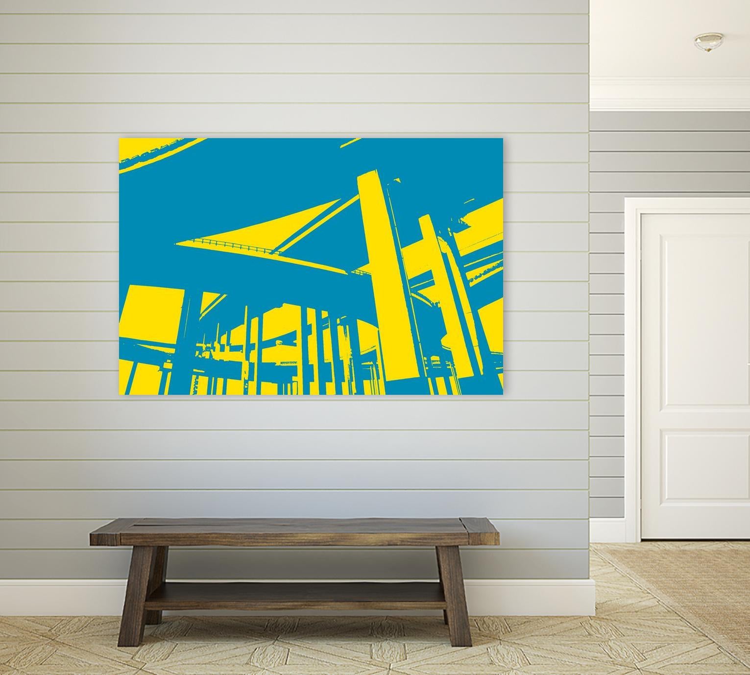 Overpass by GI ArtLab on GIANT ART - yellow city scene