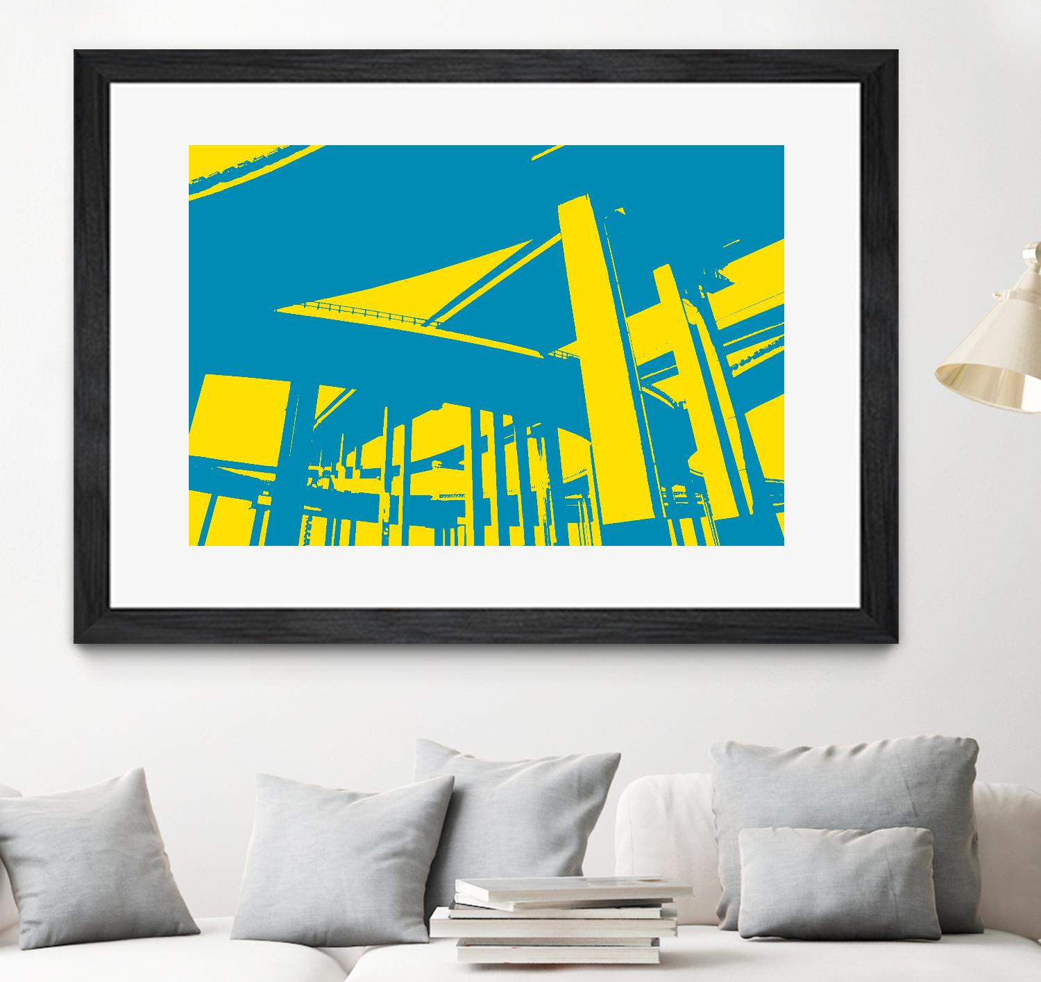 Overpass by GI ArtLab on GIANT ART - yellow city scene
