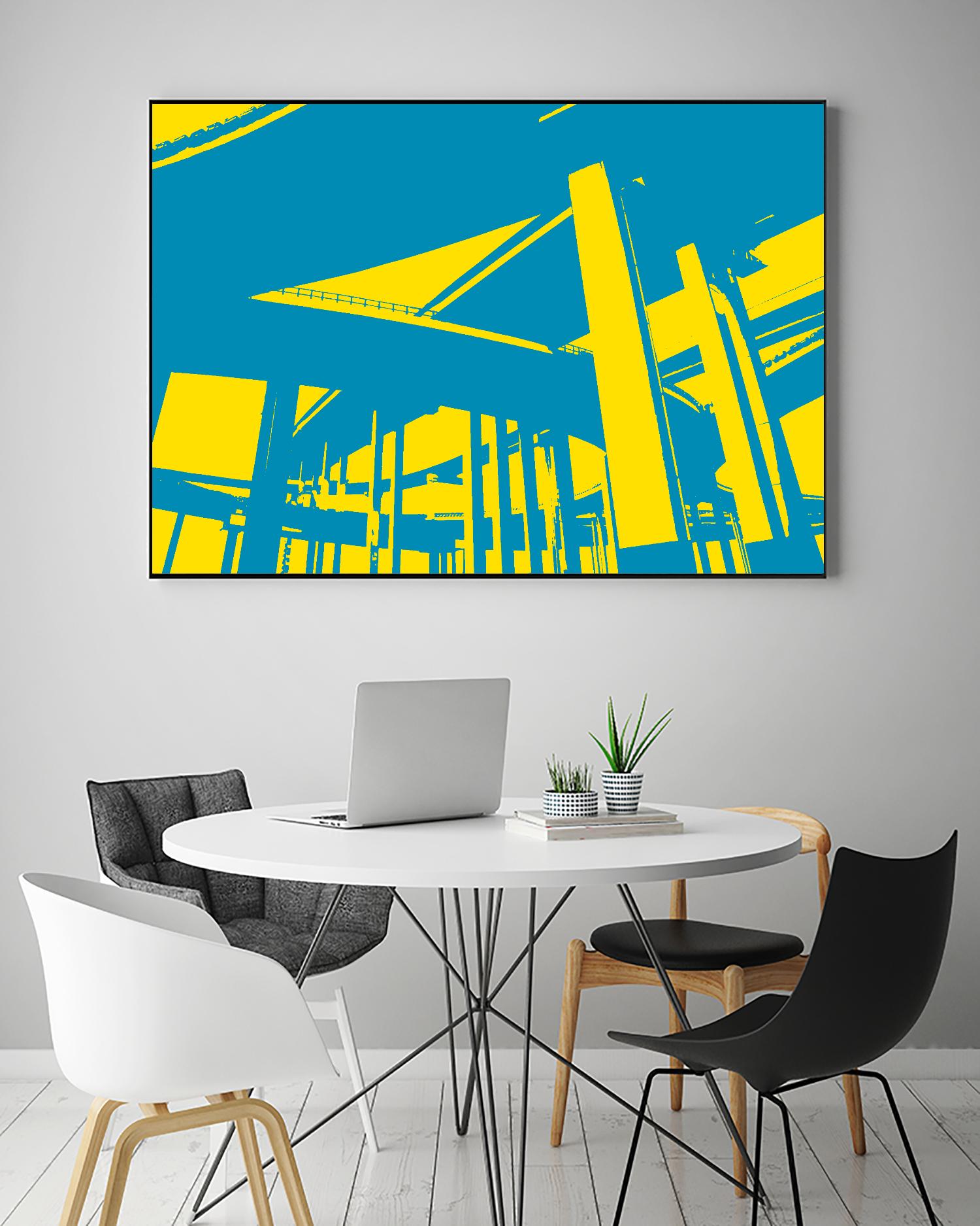 Overpass by GI ArtLab on GIANT ART - yellow city scene