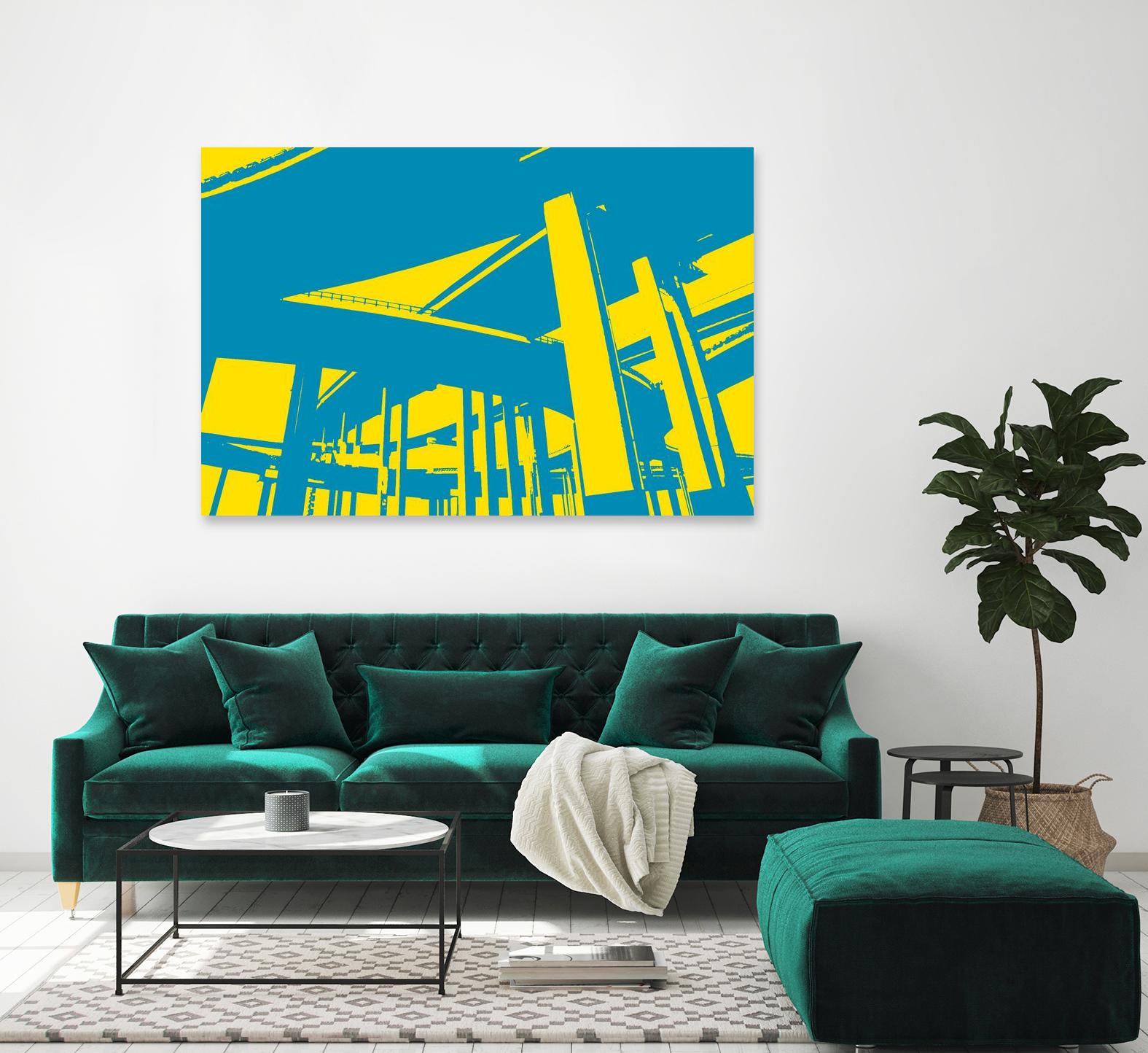 Overpass by GI ArtLab on GIANT ART - yellow city scene