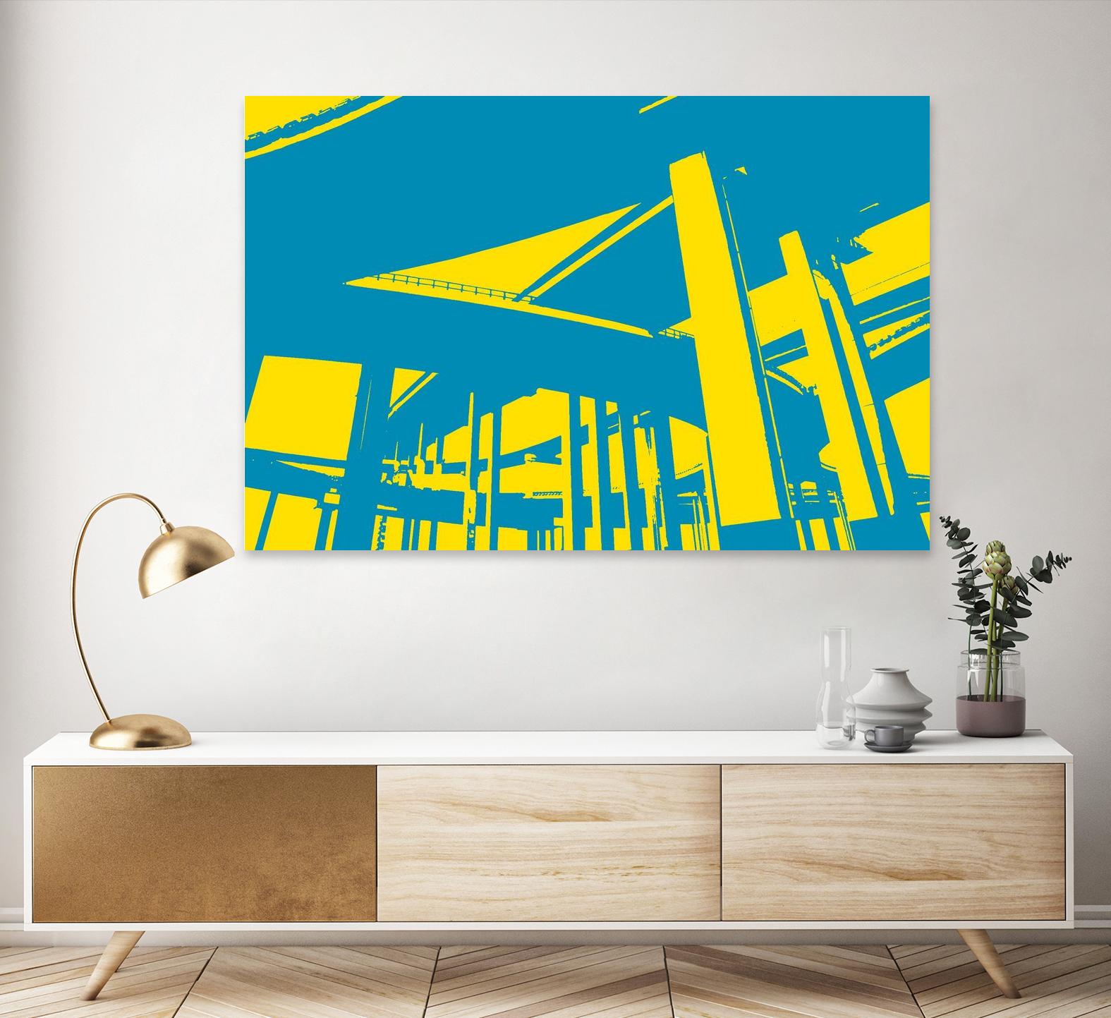 Overpass by GI ArtLab on GIANT ART - yellow city scene