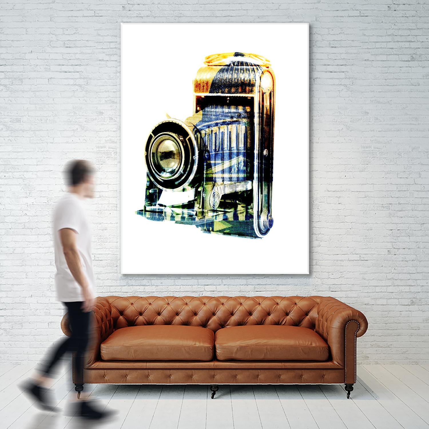 Vintage Washington DC by GI ArtLab on GIANT ART - yellow pop art - alternative