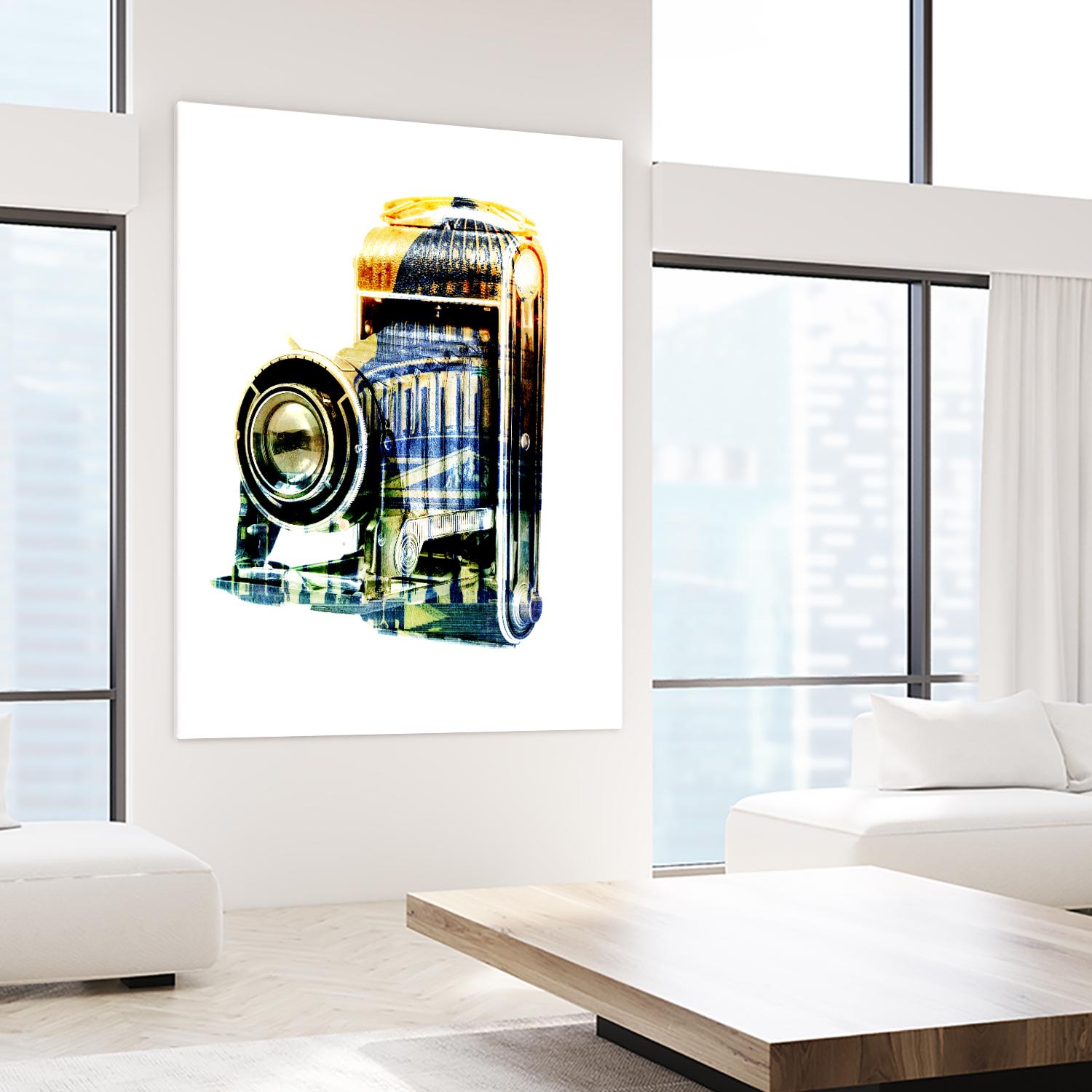 Vintage Washington DC by GI ArtLab on GIANT ART - yellow pop art - alternative