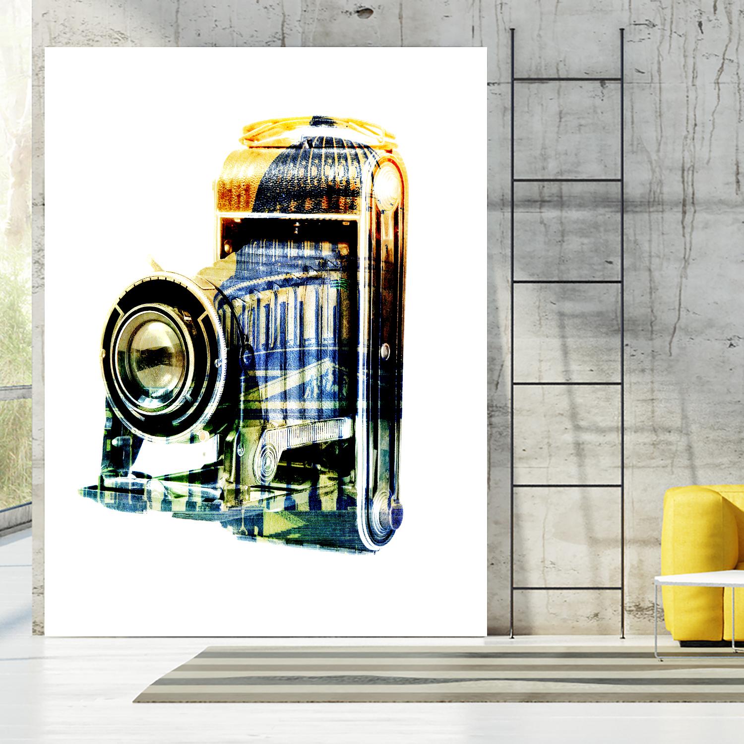 Vintage Washington DC by GI ArtLab on GIANT ART - yellow pop art - alternative