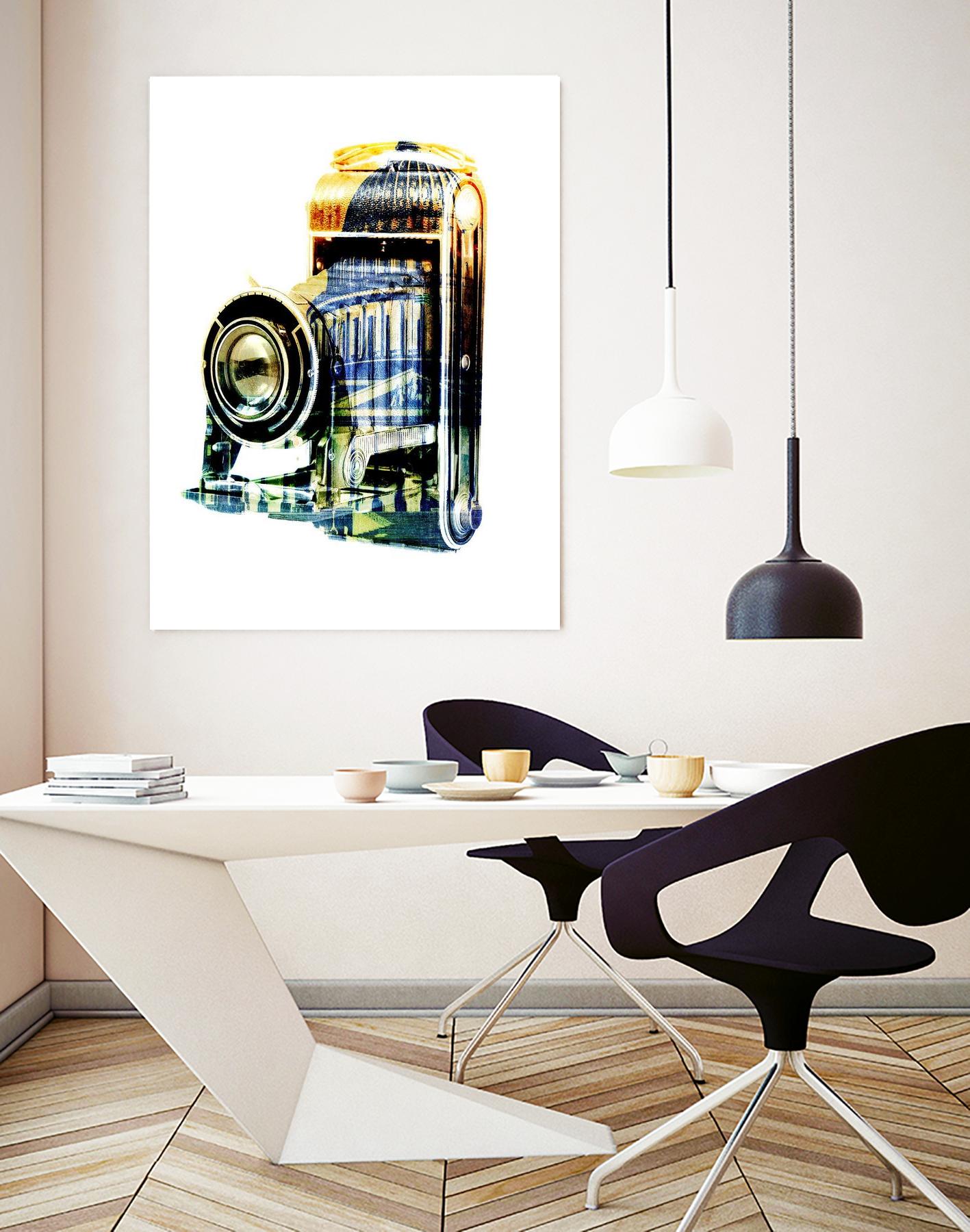 Vintage Washington DC by GI ArtLab on GIANT ART - yellow pop art - alternative