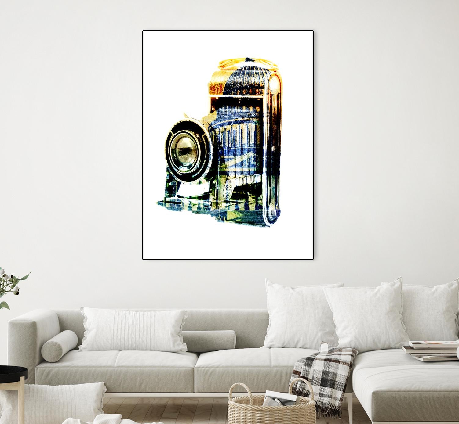 Vintage Washington DC by GI ArtLab on GIANT ART - yellow pop art - alternative