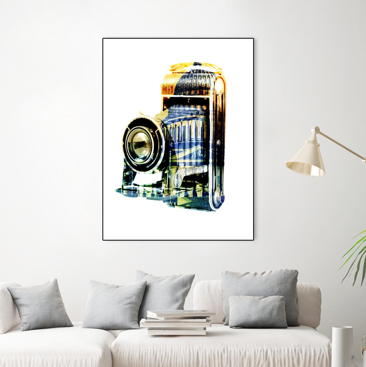 Vintage Washington DC by GI ArtLab on GIANT ART - yellow pop art - alternative