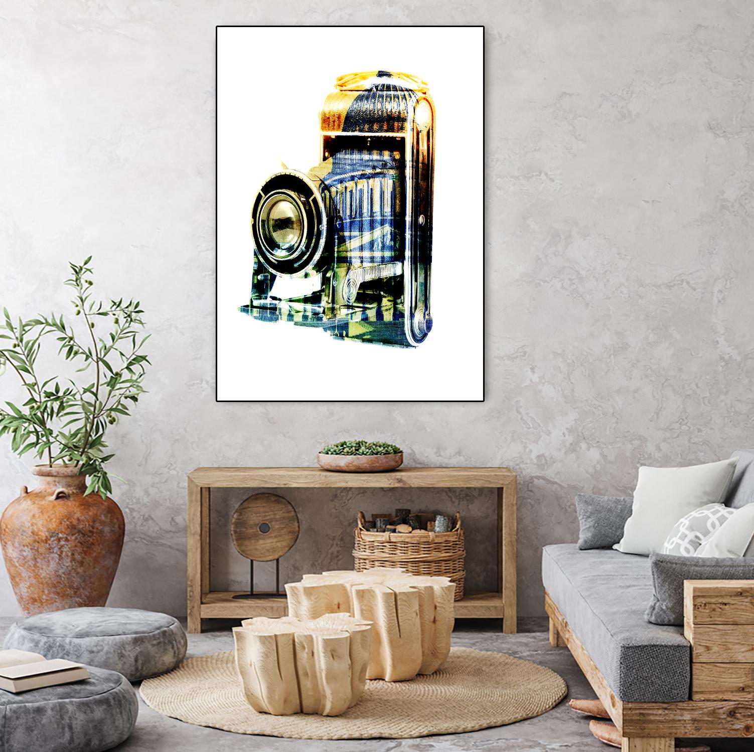 Vintage Washington DC by GI ArtLab on GIANT ART - yellow pop art - alternative