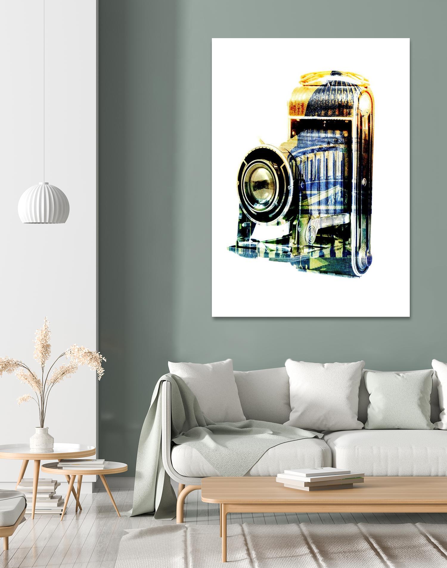 Vintage Washington DC by GI ArtLab on GIANT ART - yellow pop art - alternative