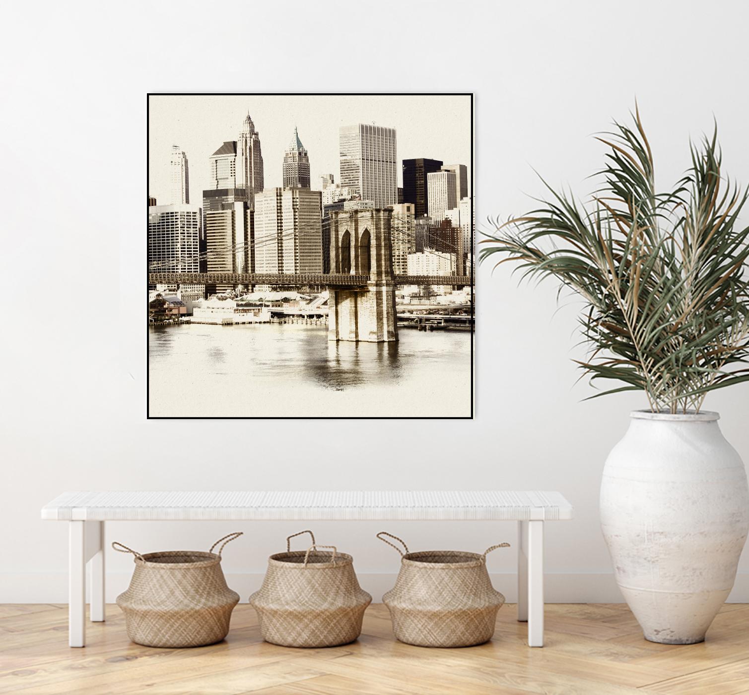 New York Waterfront B by GI ArtLab on GIANT ART - black city scene