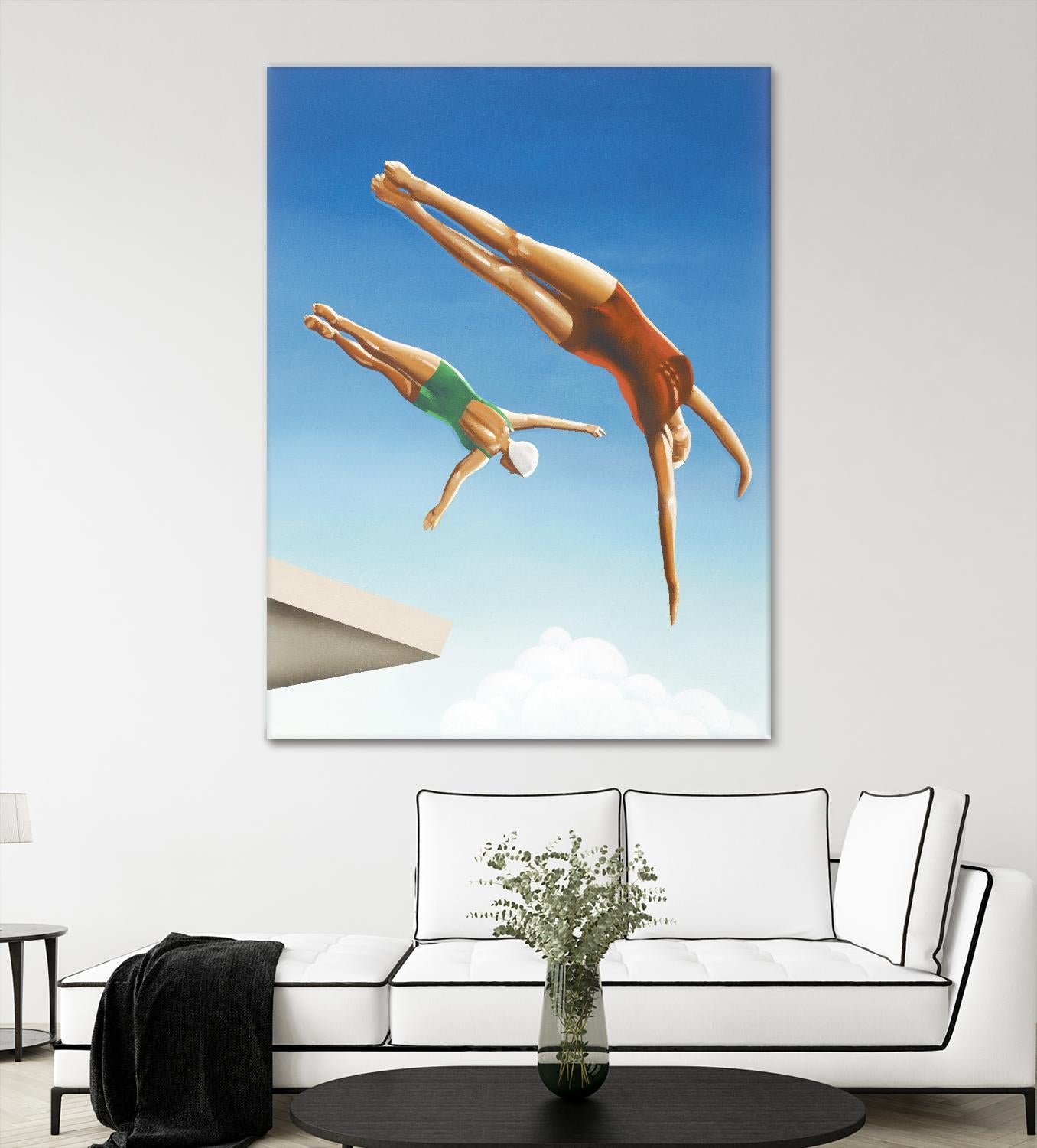 High Dive by Gregory Garrett on GIANT ART - white contemporary