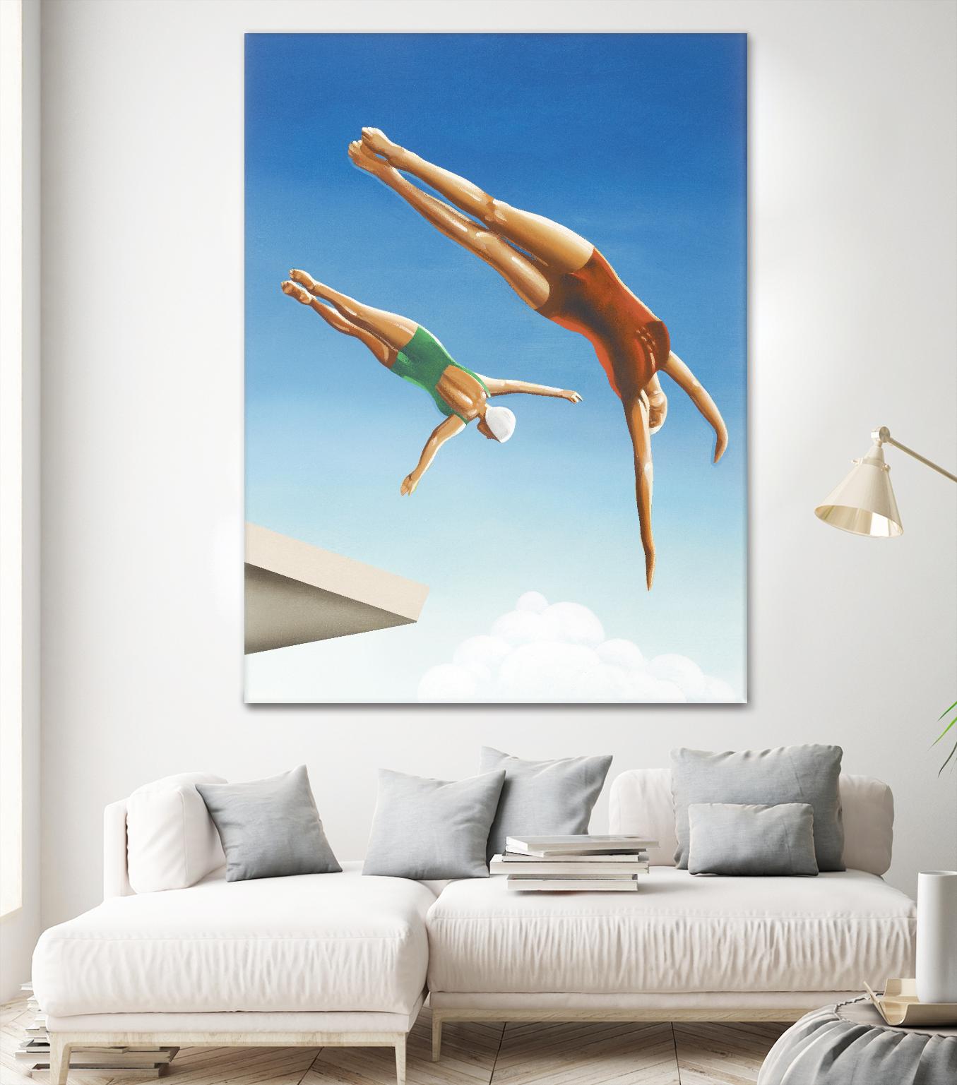 High Dive by Gregory Garrett on GIANT ART - white contemporary