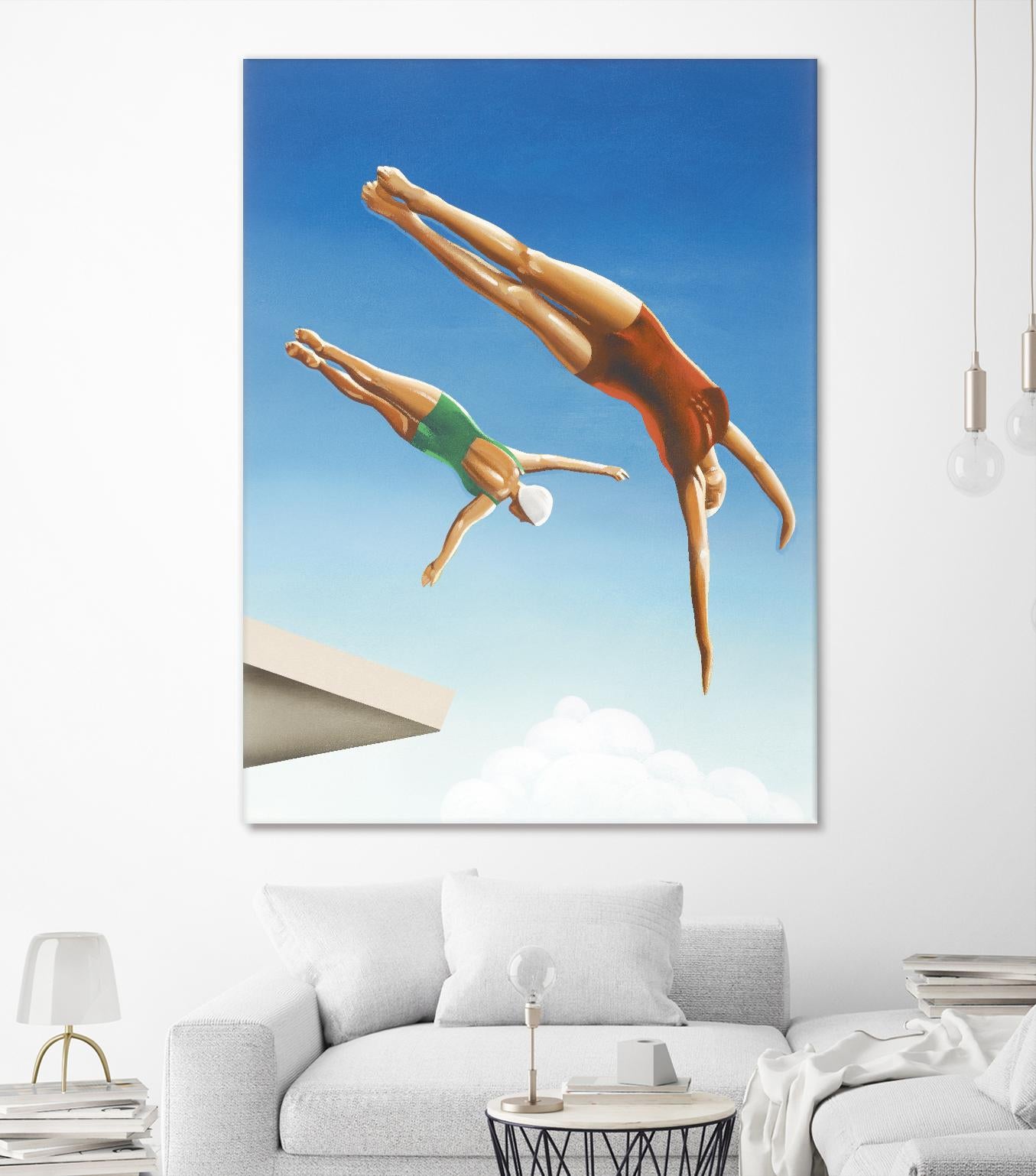 High Dive by Gregory Garrett on GIANT ART - white contemporary