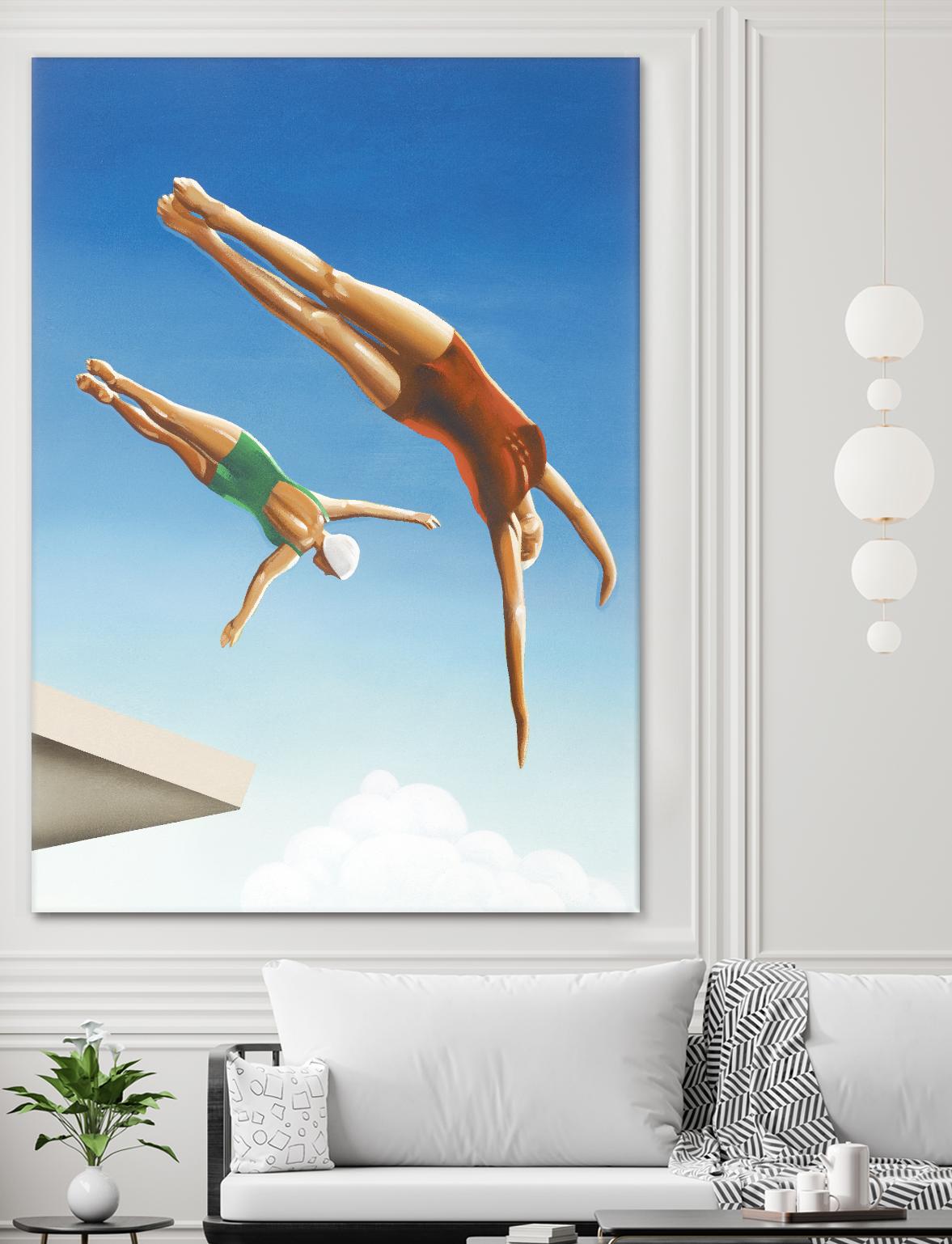 High Dive by Gregory Garrett on GIANT ART - white contemporary