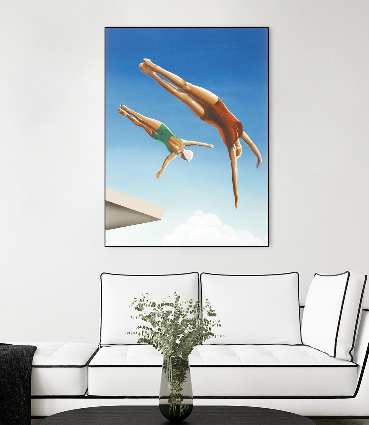 High Dive by Gregory Garrett on GIANT ART - white contemporary