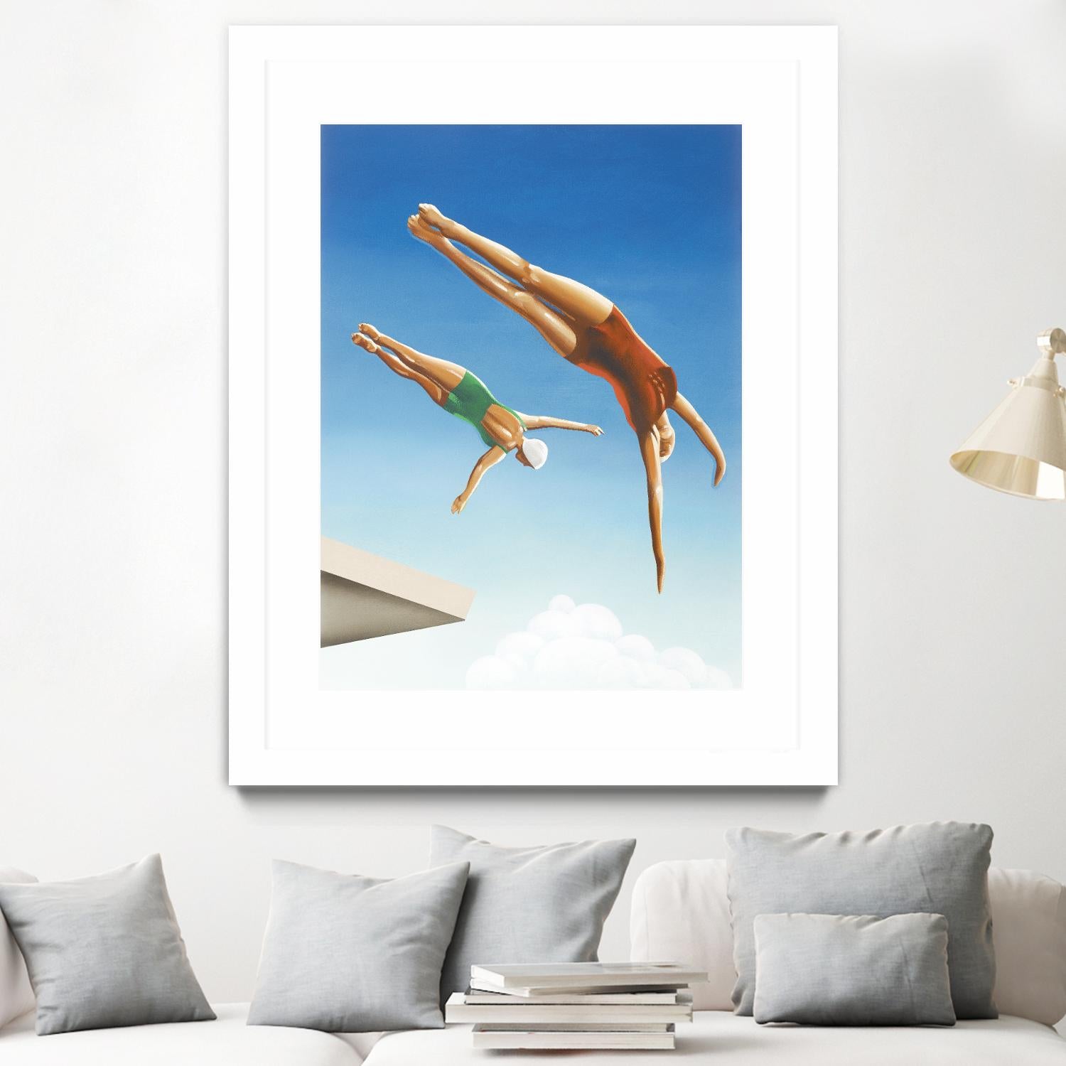 High Dive by Gregory Garrett on GIANT ART - white contemporary