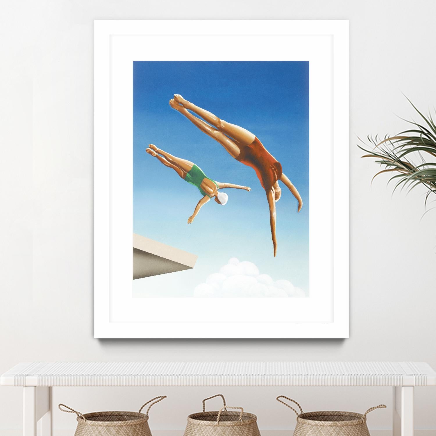 High Dive by Gregory Garrett on GIANT ART - white contemporary