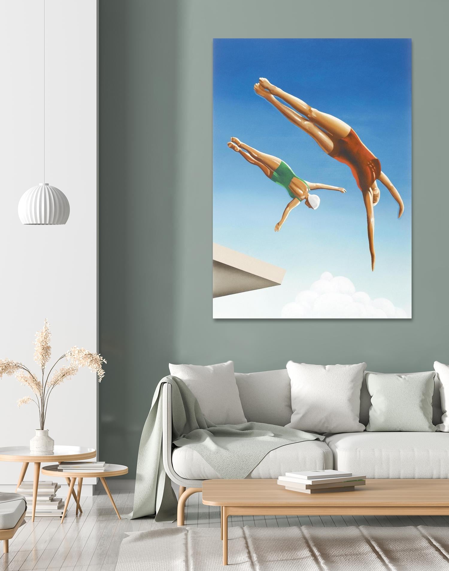 High Dive by Gregory Garrett on GIANT ART - white contemporary