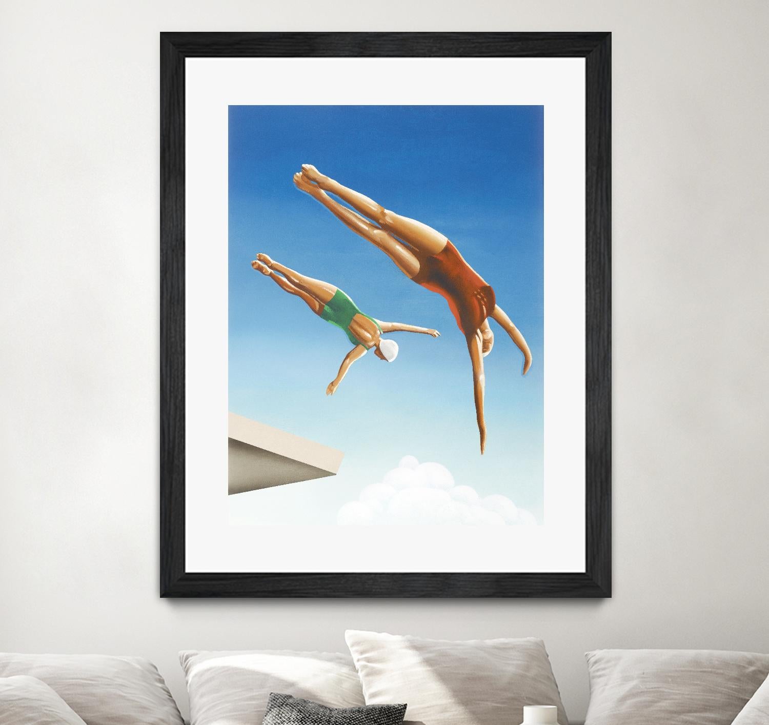 High Dive by Gregory Garrett on GIANT ART - white contemporary