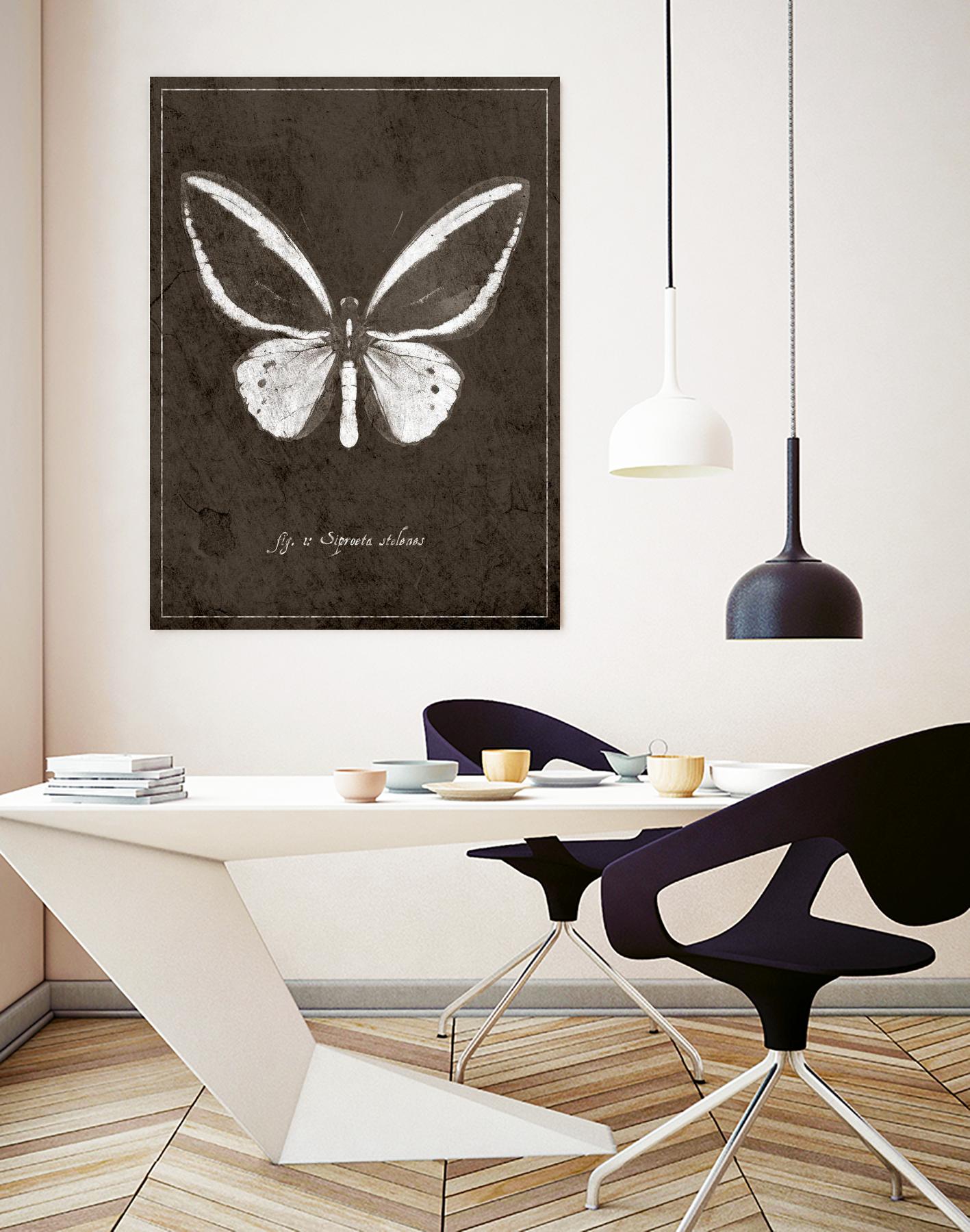 Butterfly I by GI ArtLab on GIANT ART - white botany